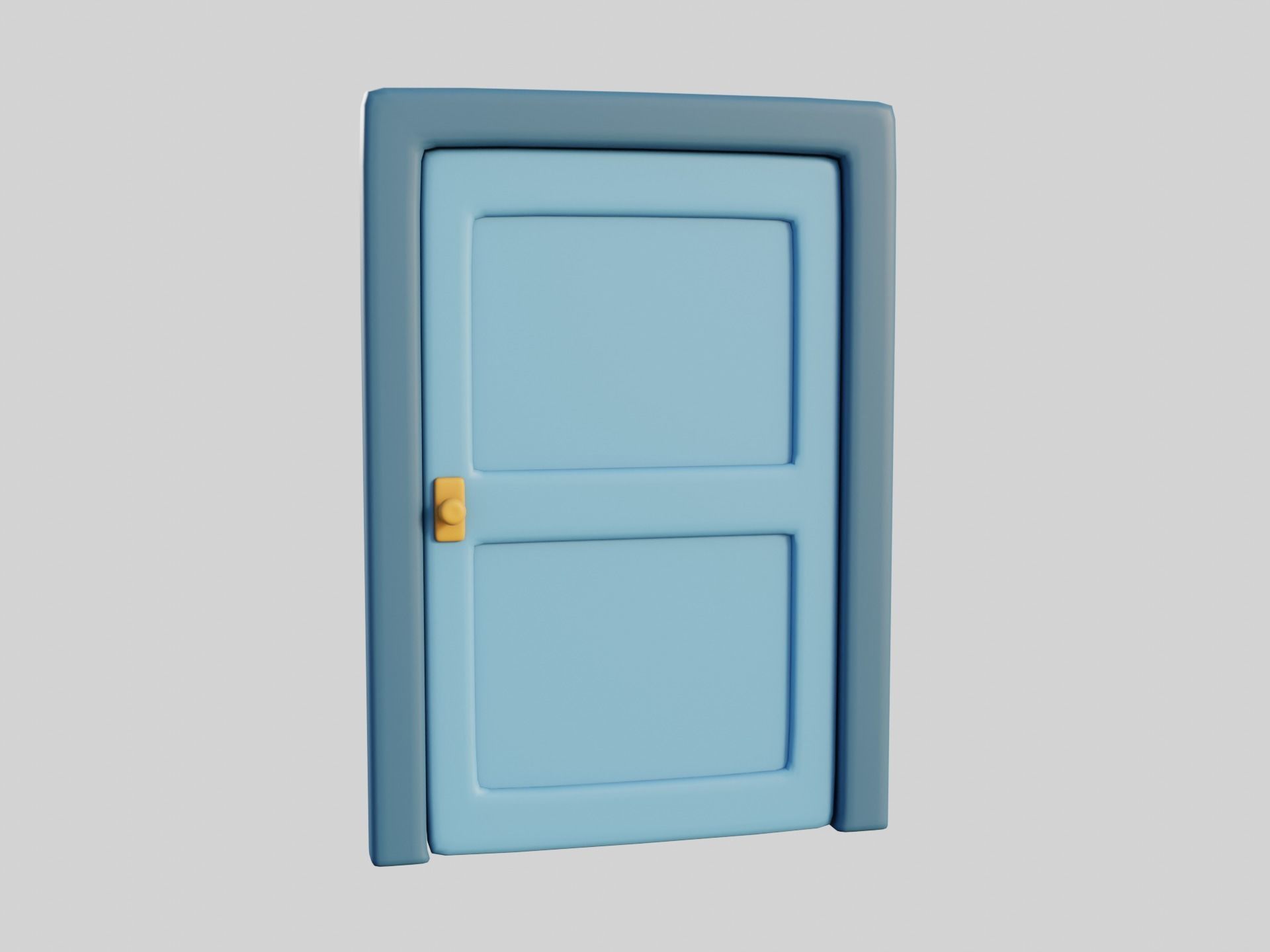 Cartoon Doors Collection 1 Low-poly 3D model_26