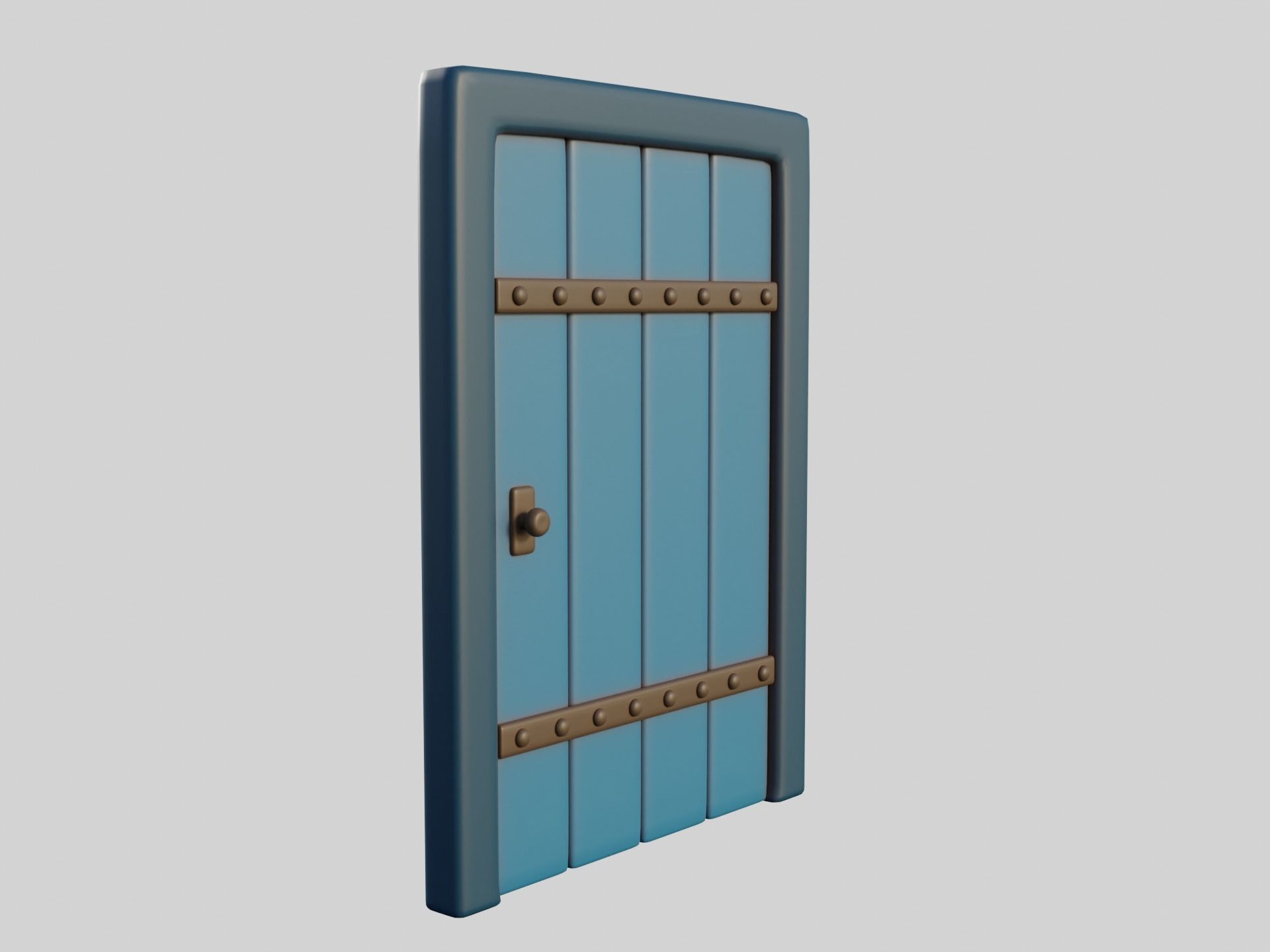 Cartoon Doors Collection 1 Low-poly 3D model_17