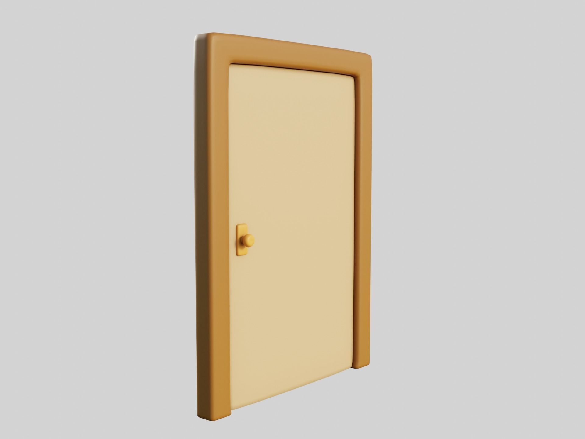 Cartoon Doors Collection 1 Low-poly 3D model_22
