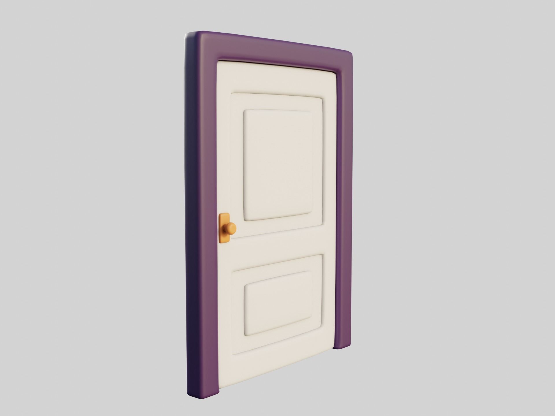 Cartoon Doors Collection 1 Low-poly 3D model_32
