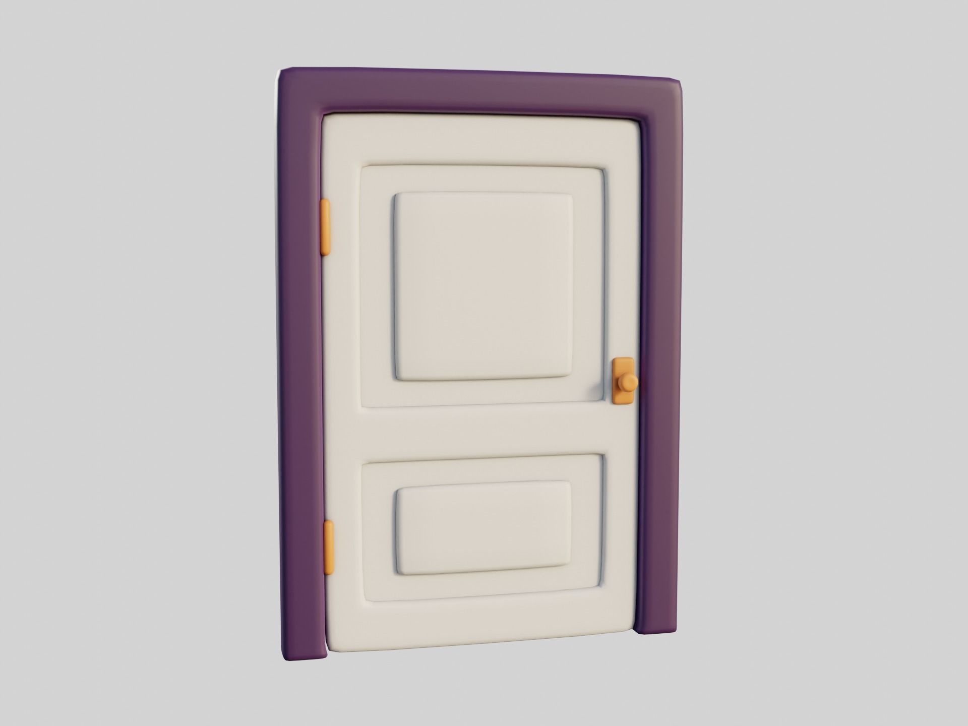 Cartoon Doors Collection 1 Low-poly 3D model_33
