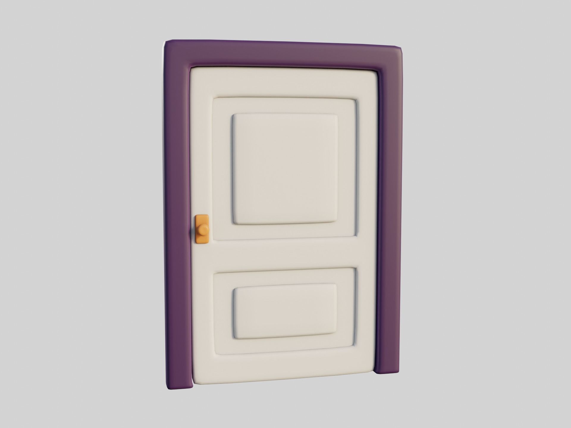 Cartoon Doors Collection 1 Low-poly 3D model_31