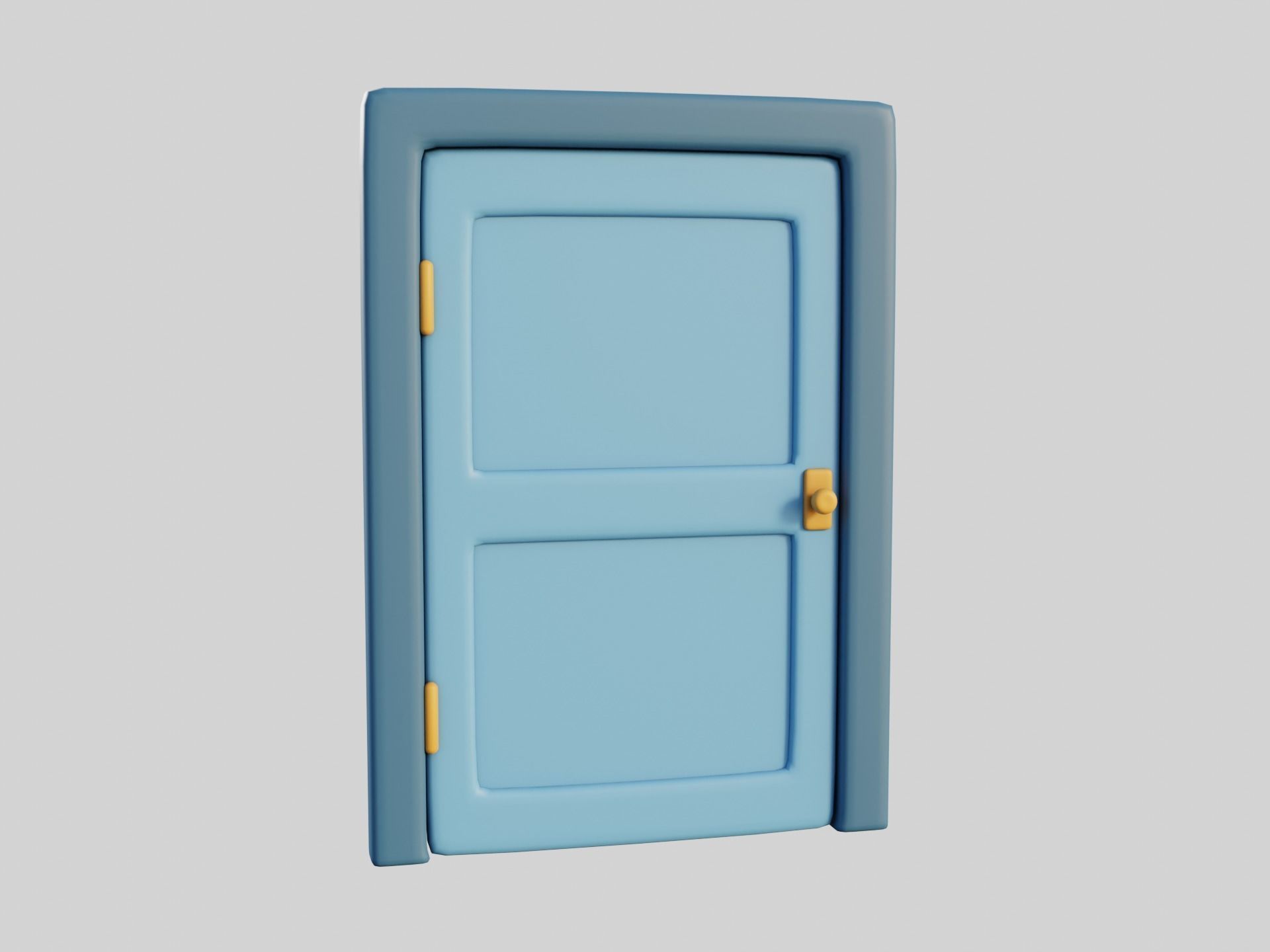 Cartoon Doors Collection 1 Low-poly 3D model_28