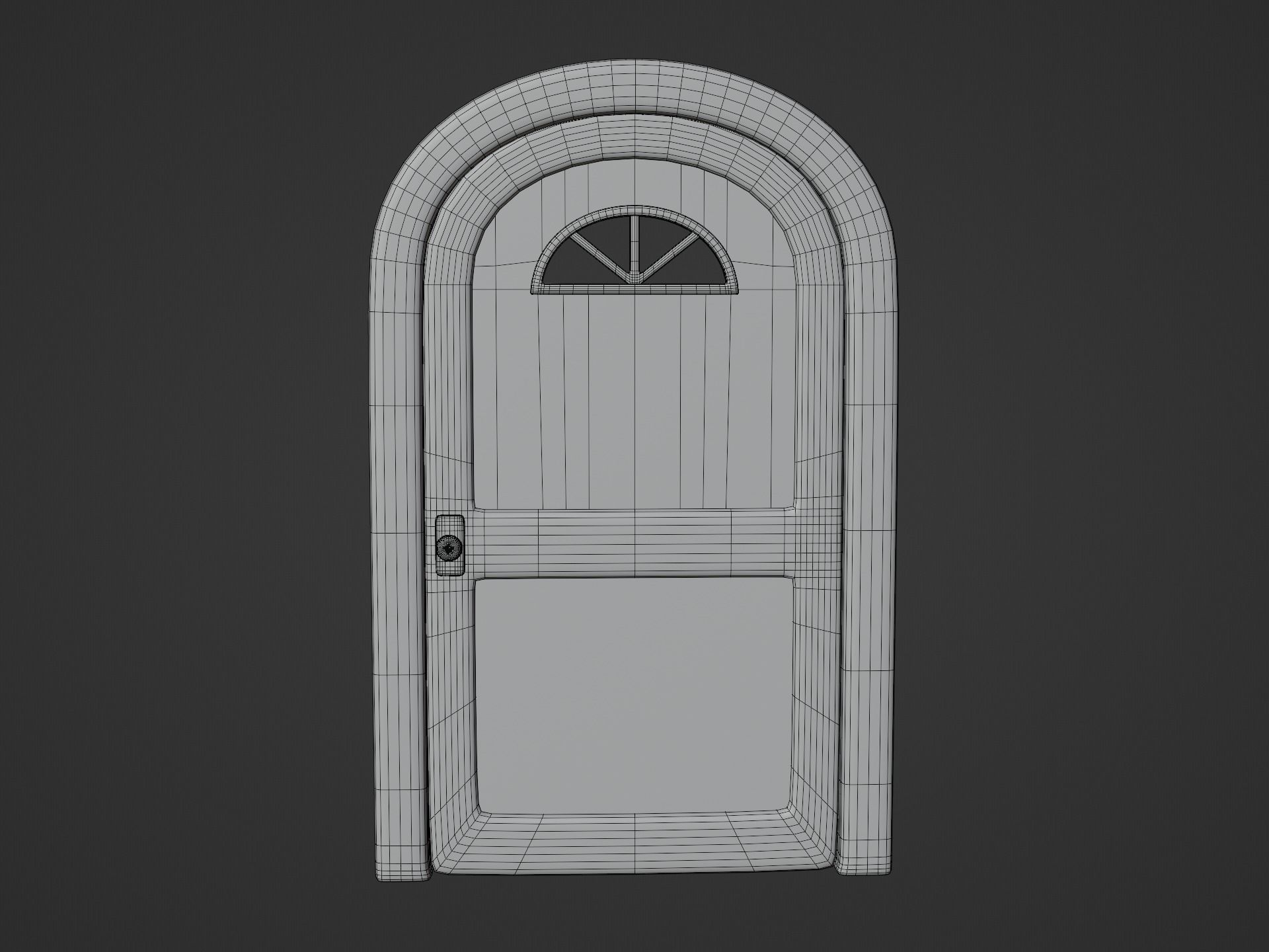 Cartoon Doors Collection 1 Low-poly 3D model_10