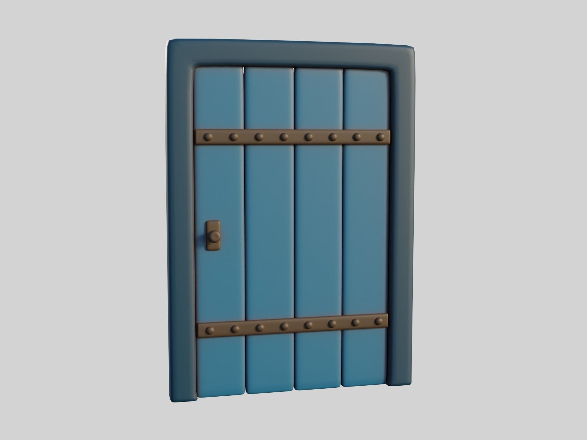 Cartoon Doors Collection 1 Low-poly 3D model_16