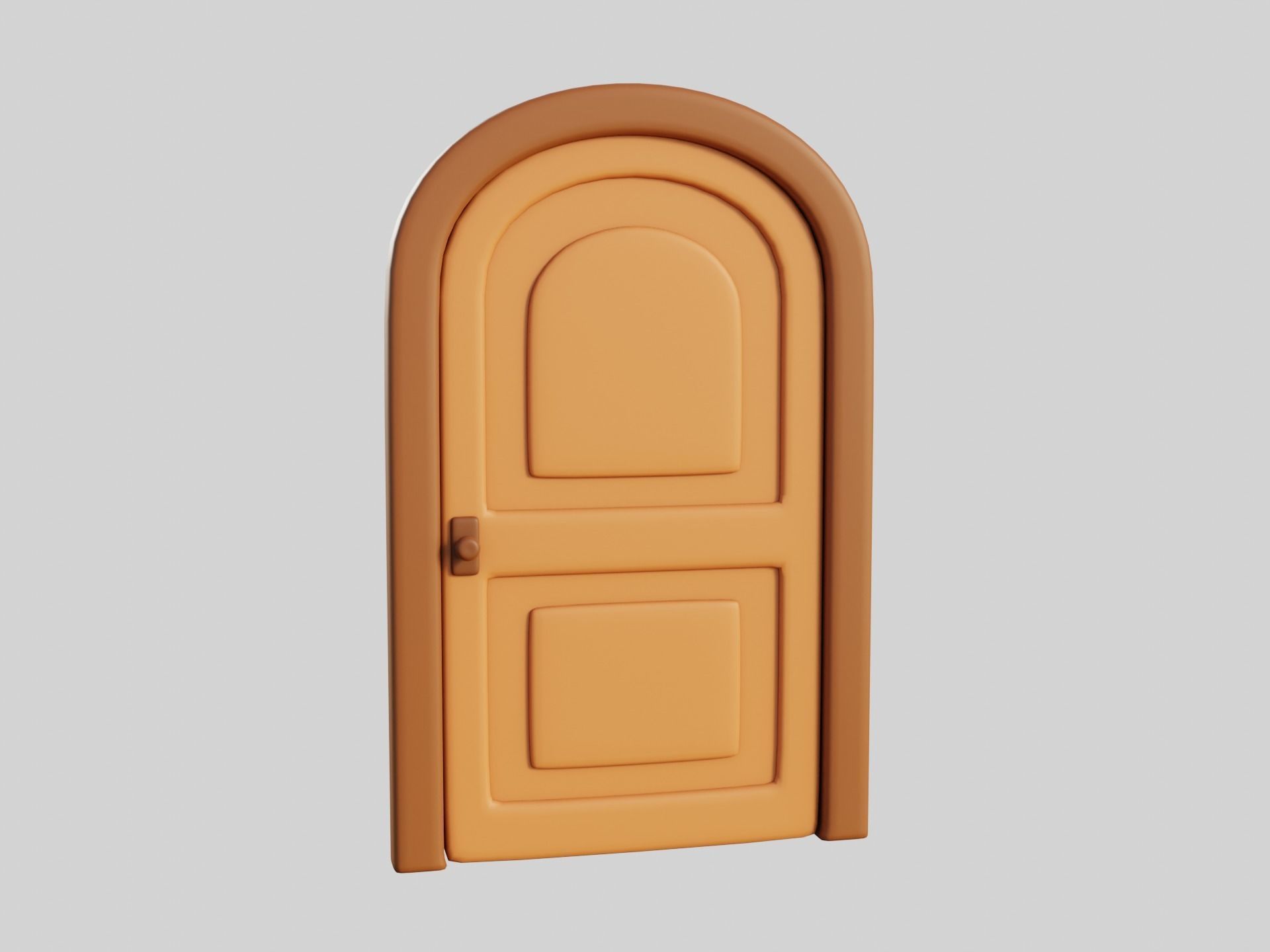 Cartoon Doors Collection 1 Low-poly 3D model_41