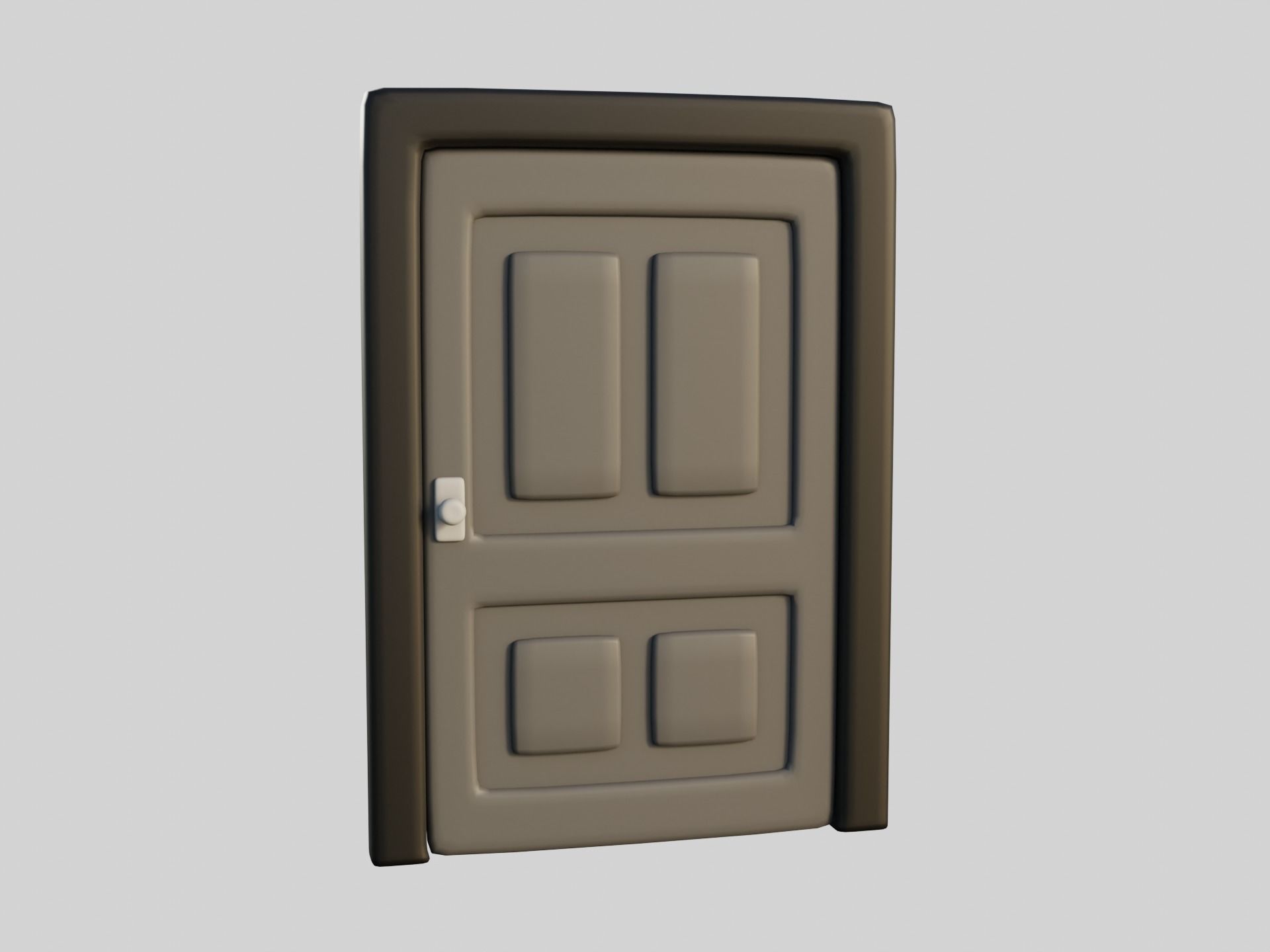 Cartoon Doors Collection 1 Low-poly 3D model_36