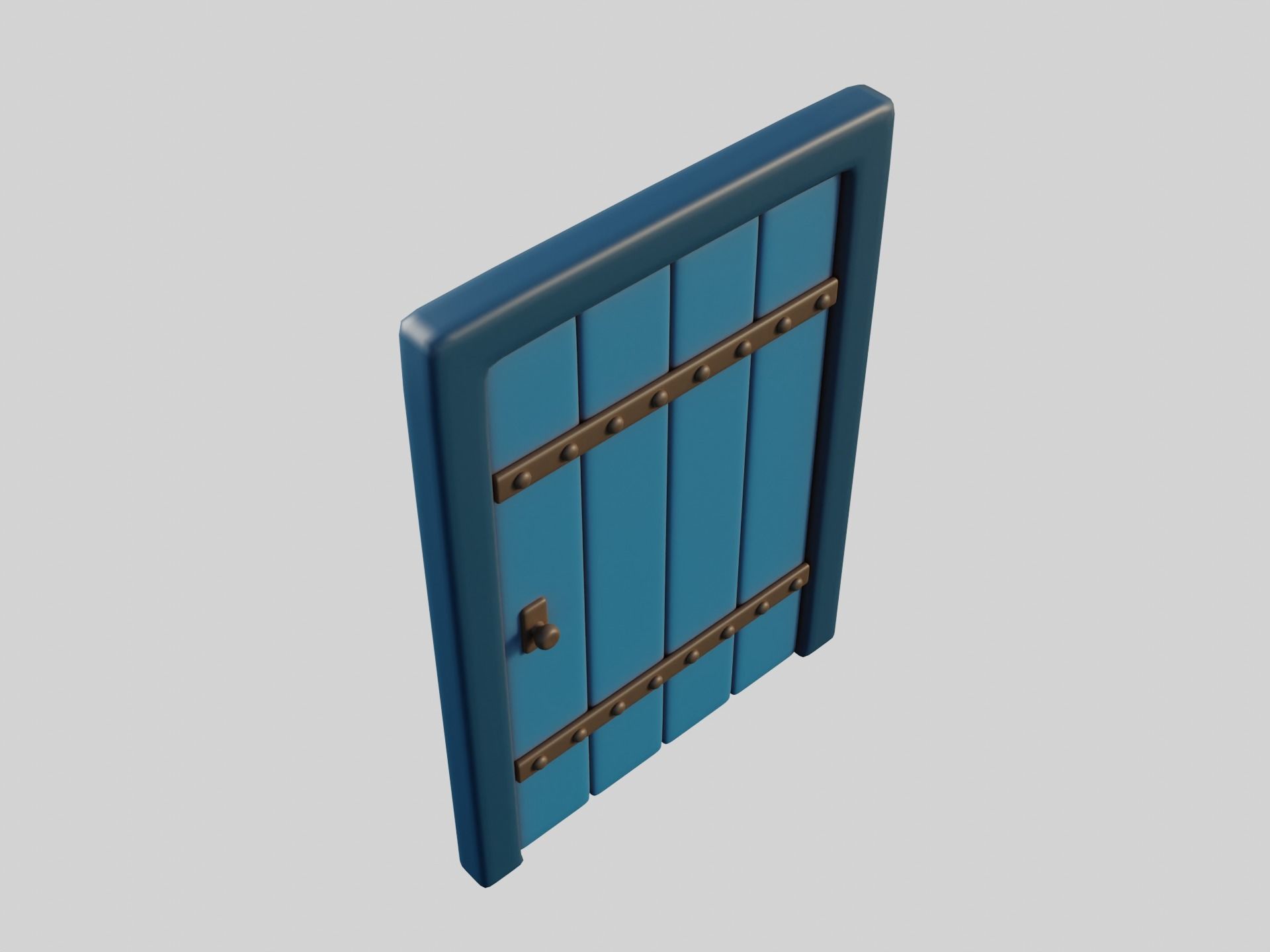 Cartoon Doors Collection 1 Low-poly 3D model_19