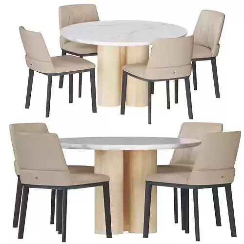 Cattelan Italia Belinda dining table 3D model