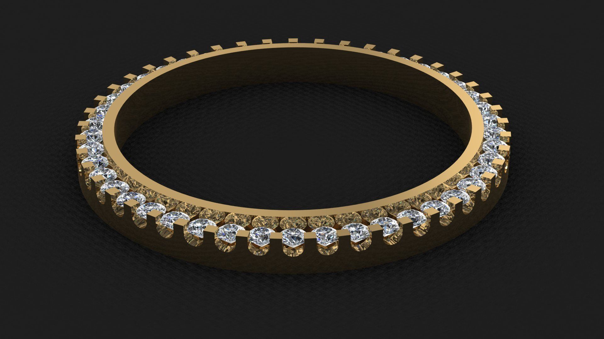 36mm Rolex Compatible Diamond Bezel 2ct 3D print model_1