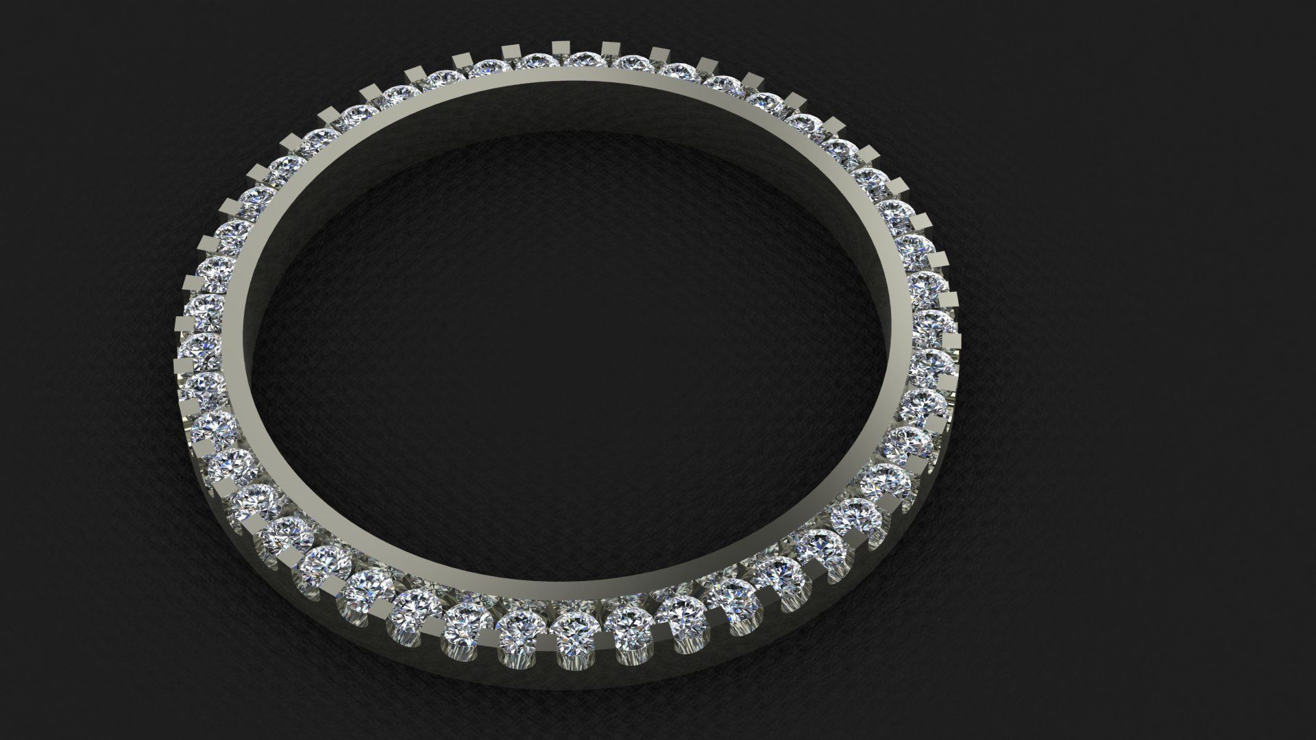 36mm Rolex Compatible Diamond Bezel 2ct 3D print model_3