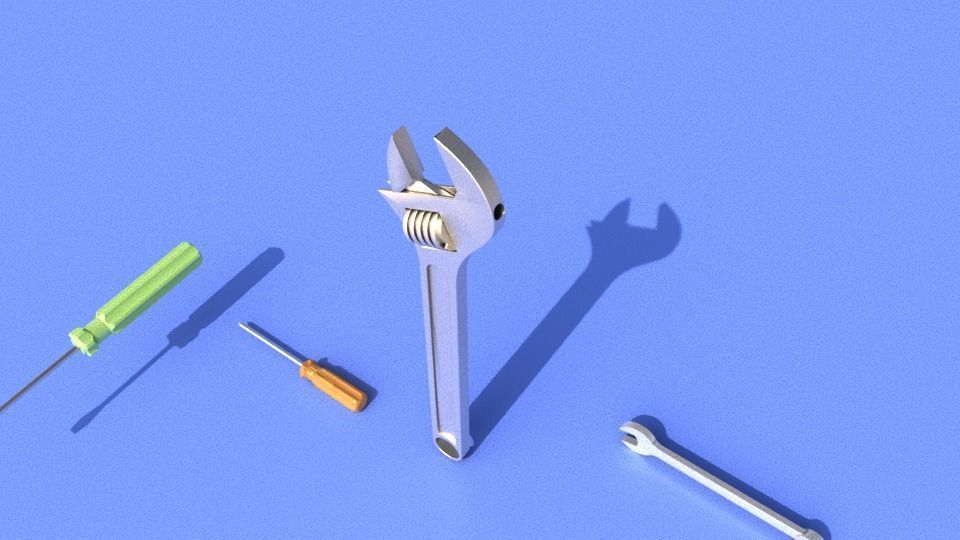 Basic tools collection 3D model_3
