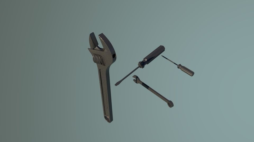 Basic tools collection 3D model_9