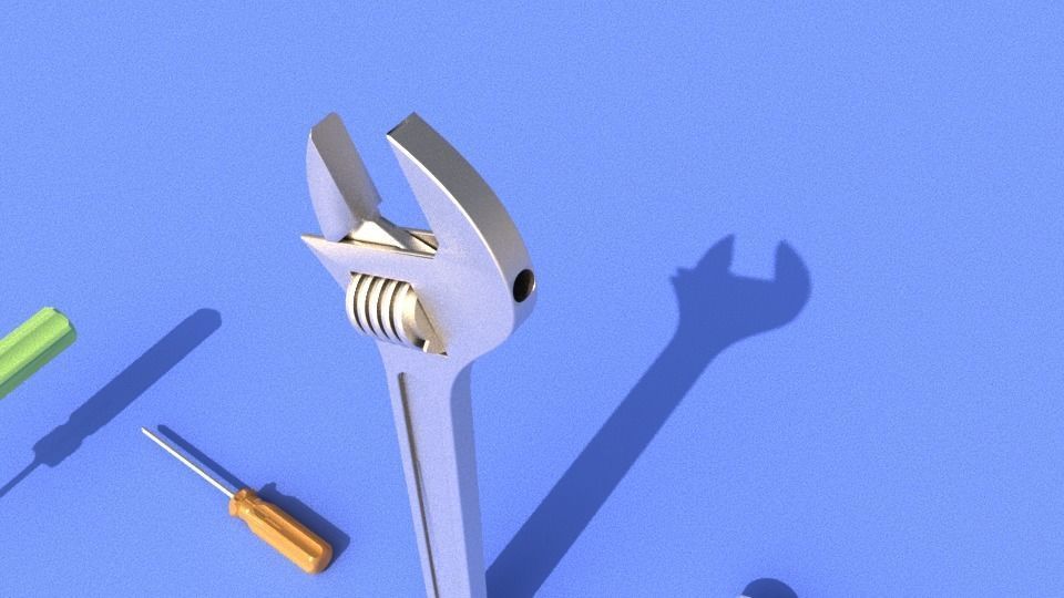 Basic tools collection 3D model_4