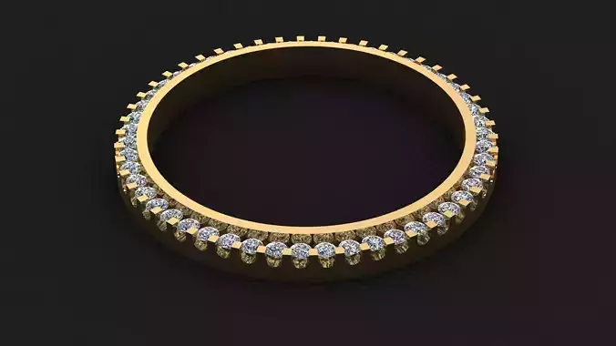 36mm Rolex Compatible Diamond Bezel 1-5ct 3D print model