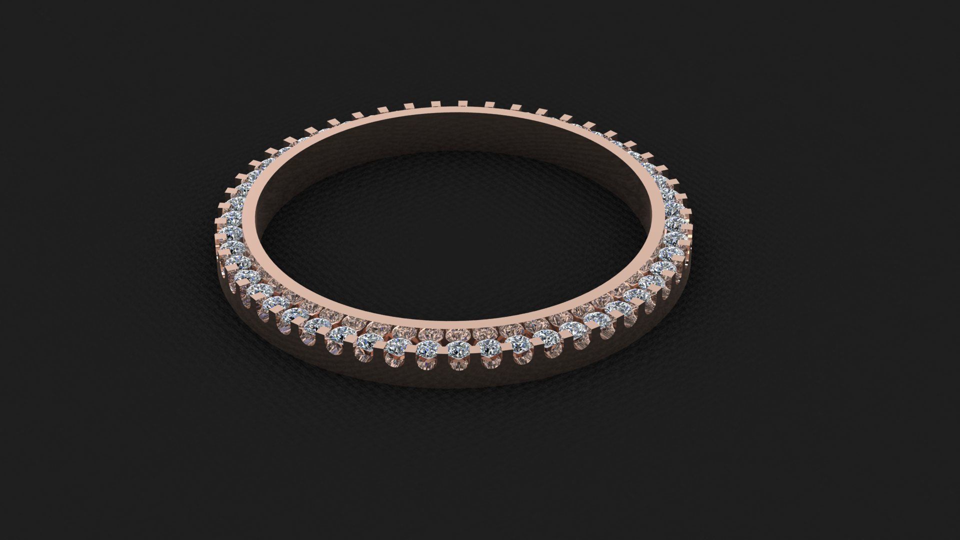 36mm Rolex Compatible Diamond Bezel 1-5ct 3D print model_3