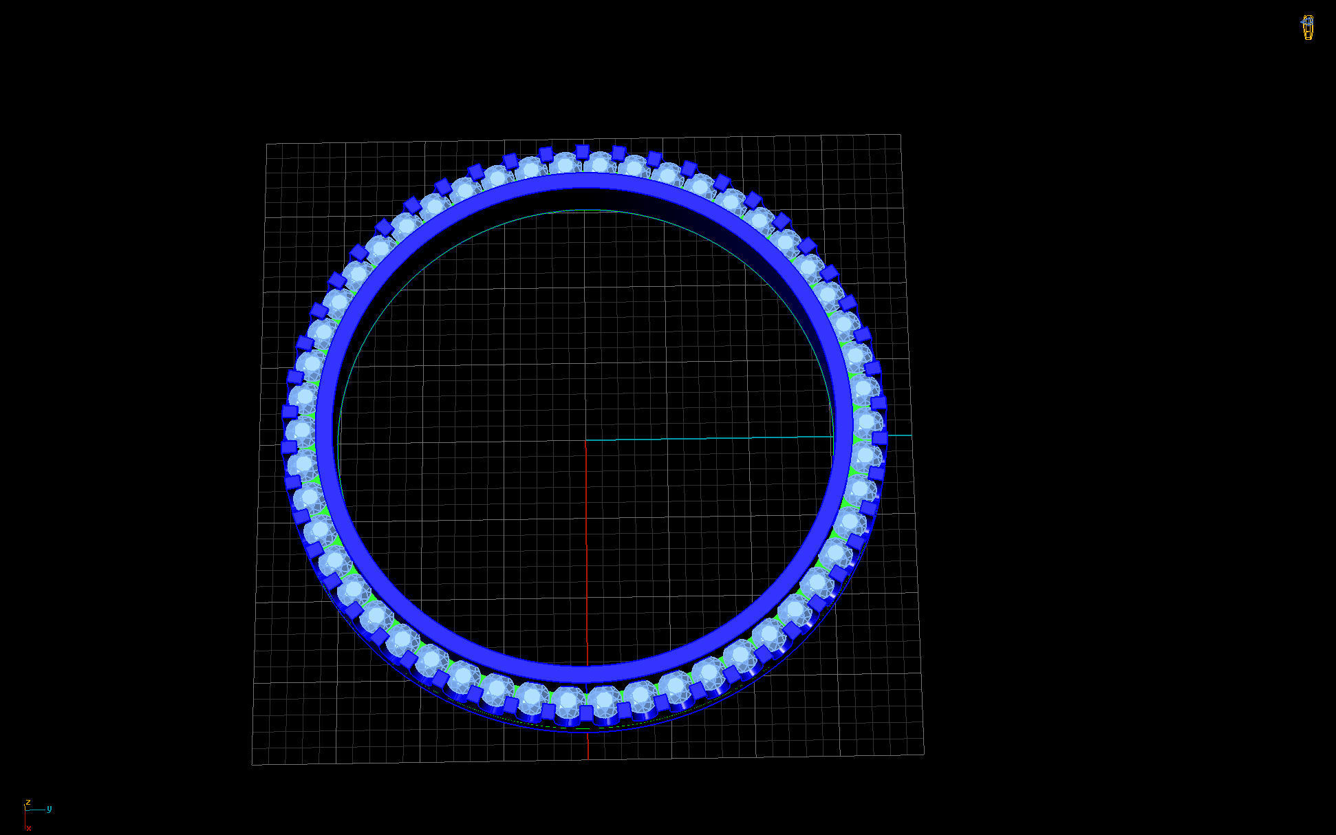 36mm Rolex Compatible Diamond Bezel 1-5ct 3D print model_6