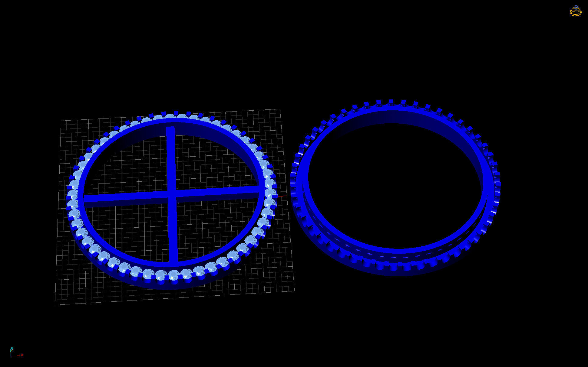 36mm Rolex Compatible Diamond Bezel 1-5ct 3D print model_8