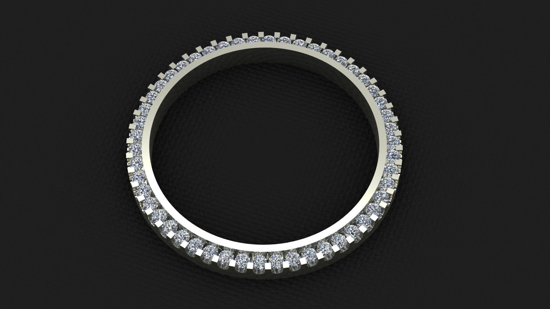 36mm Rolex Compatible Diamond Bezel 1-5ct 3D print model_2