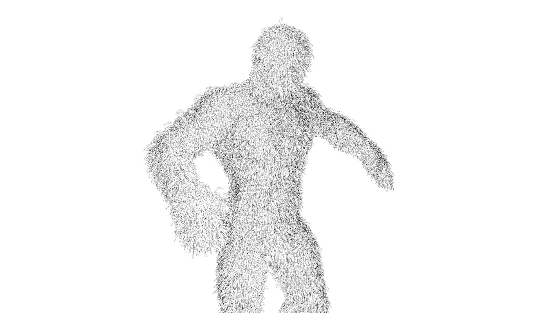 Human Topiary Garden Sculptures 3D model_6