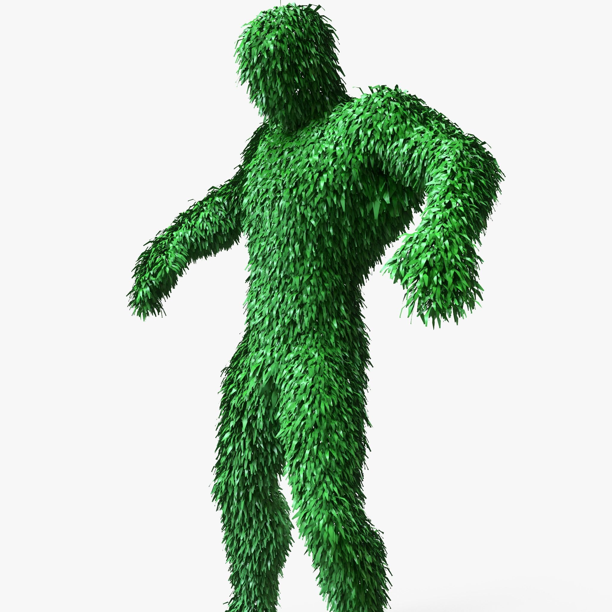 Human Topiary Garden Sculptures 3D model_3