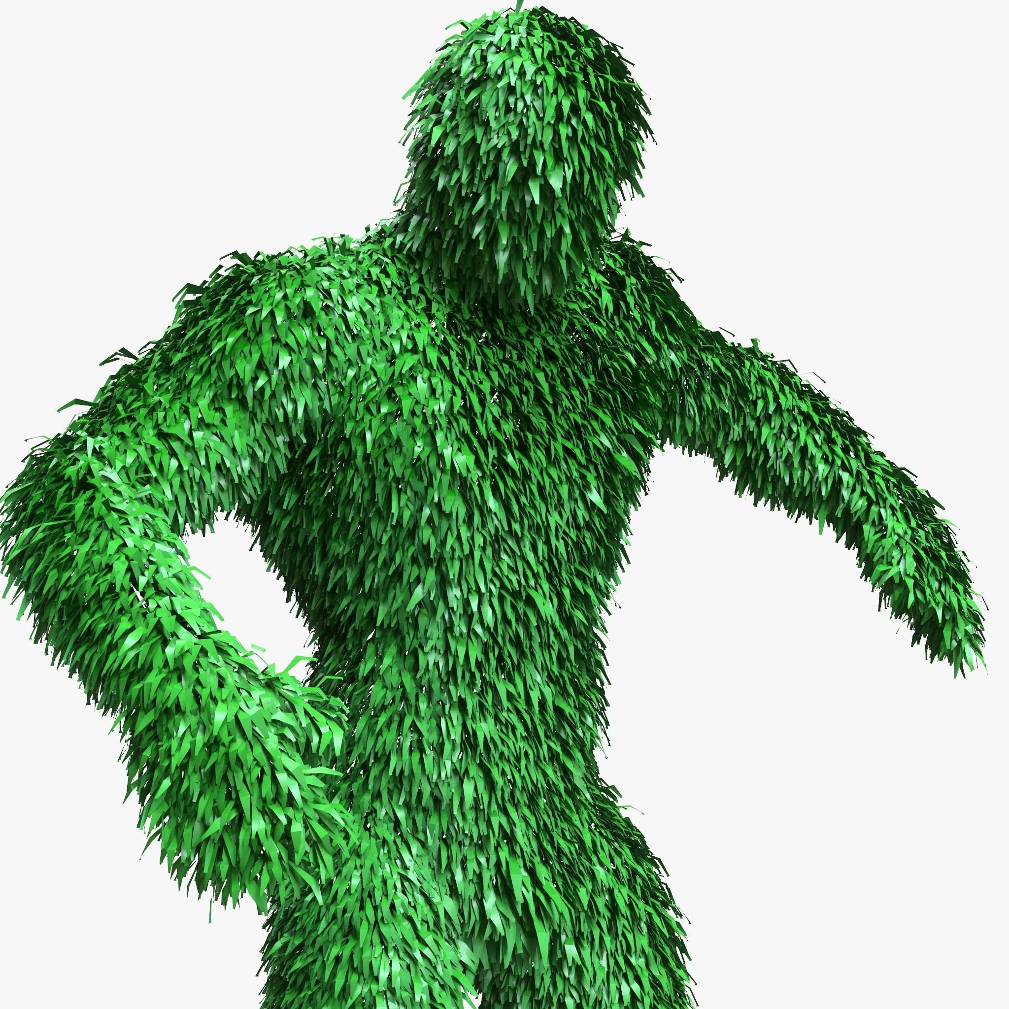 Human Topiary Garden Sculptures 3D model_2