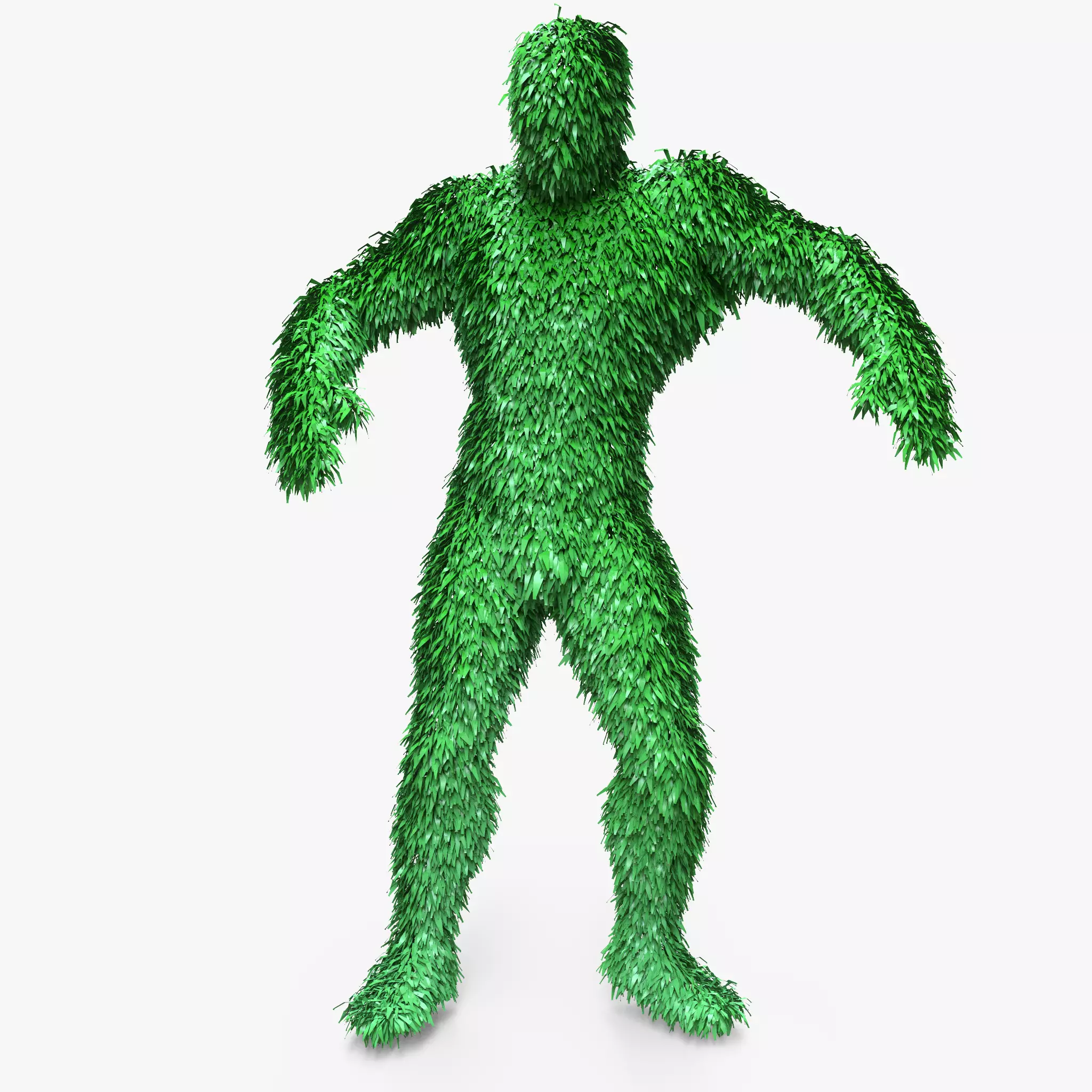 Human Topiary Garden Sculptures 3D model_0