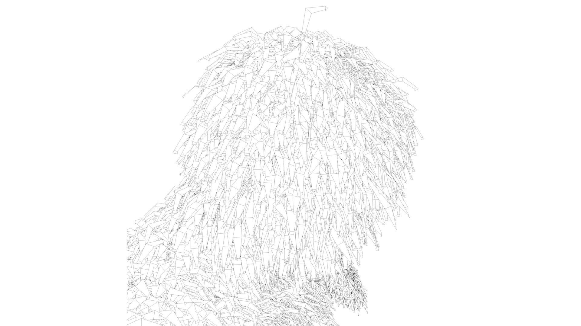 Human Topiary Garden Sculptures 3D model_7