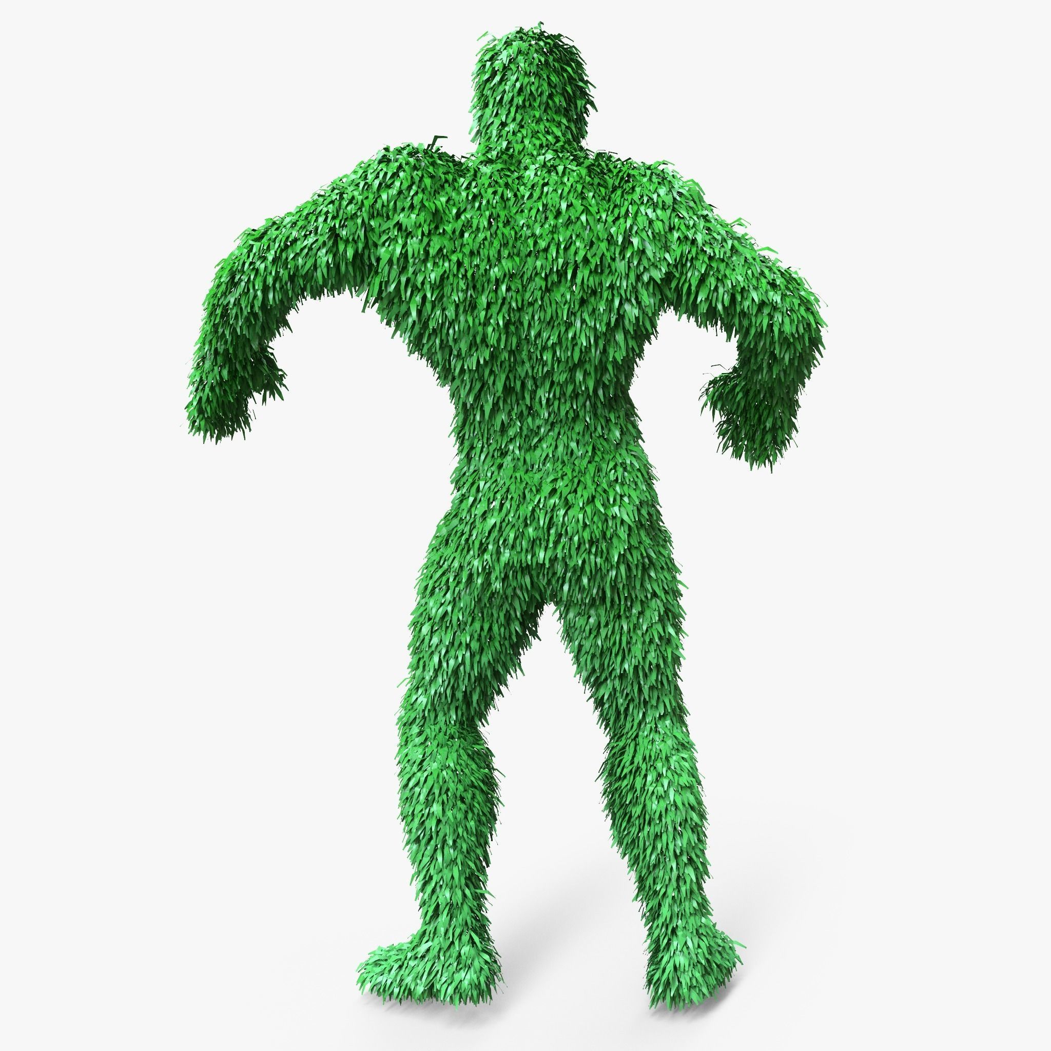 Human Topiary Garden Sculptures 3D model_1