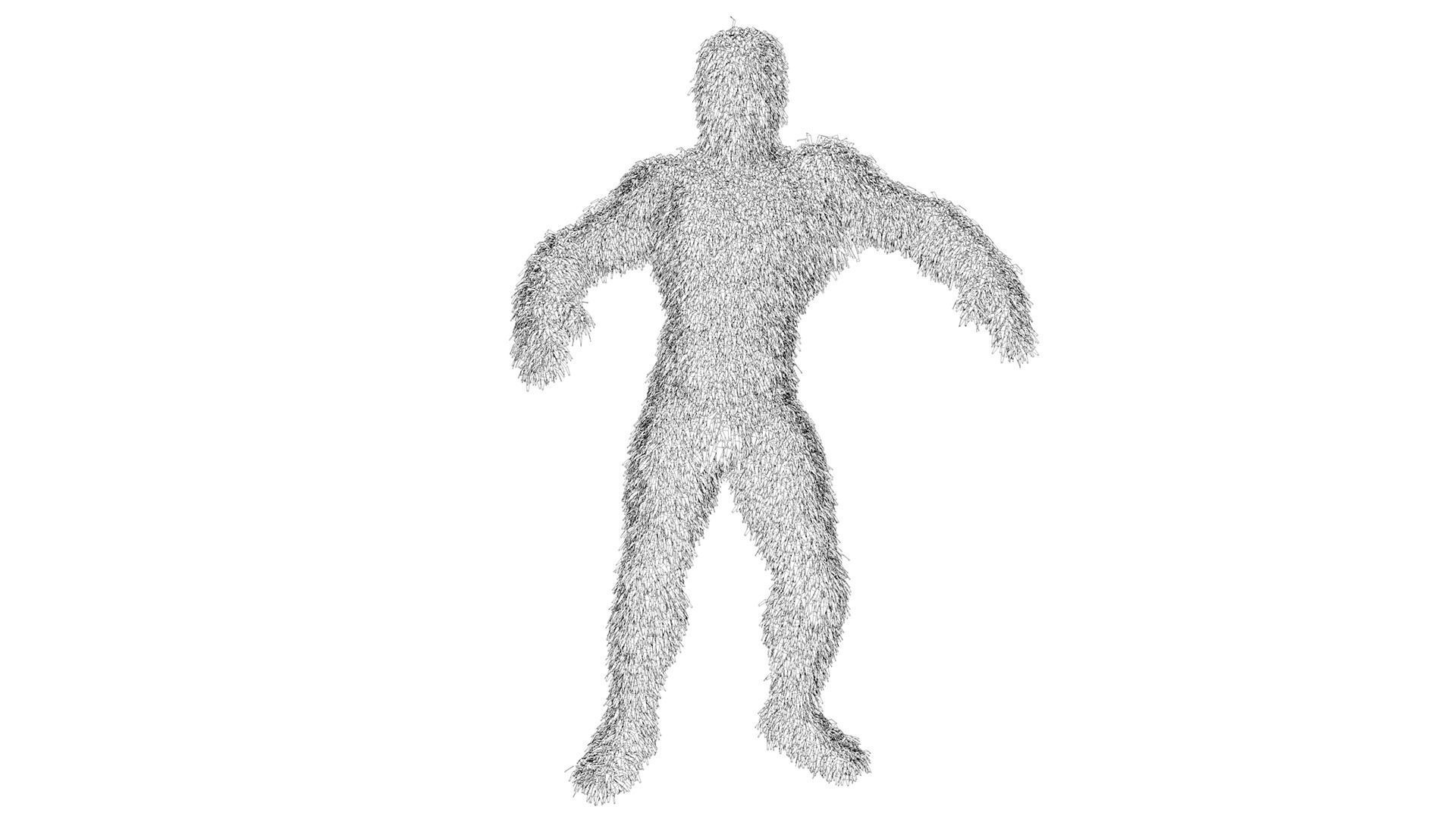 Human Topiary Garden Sculptures 3D model_5