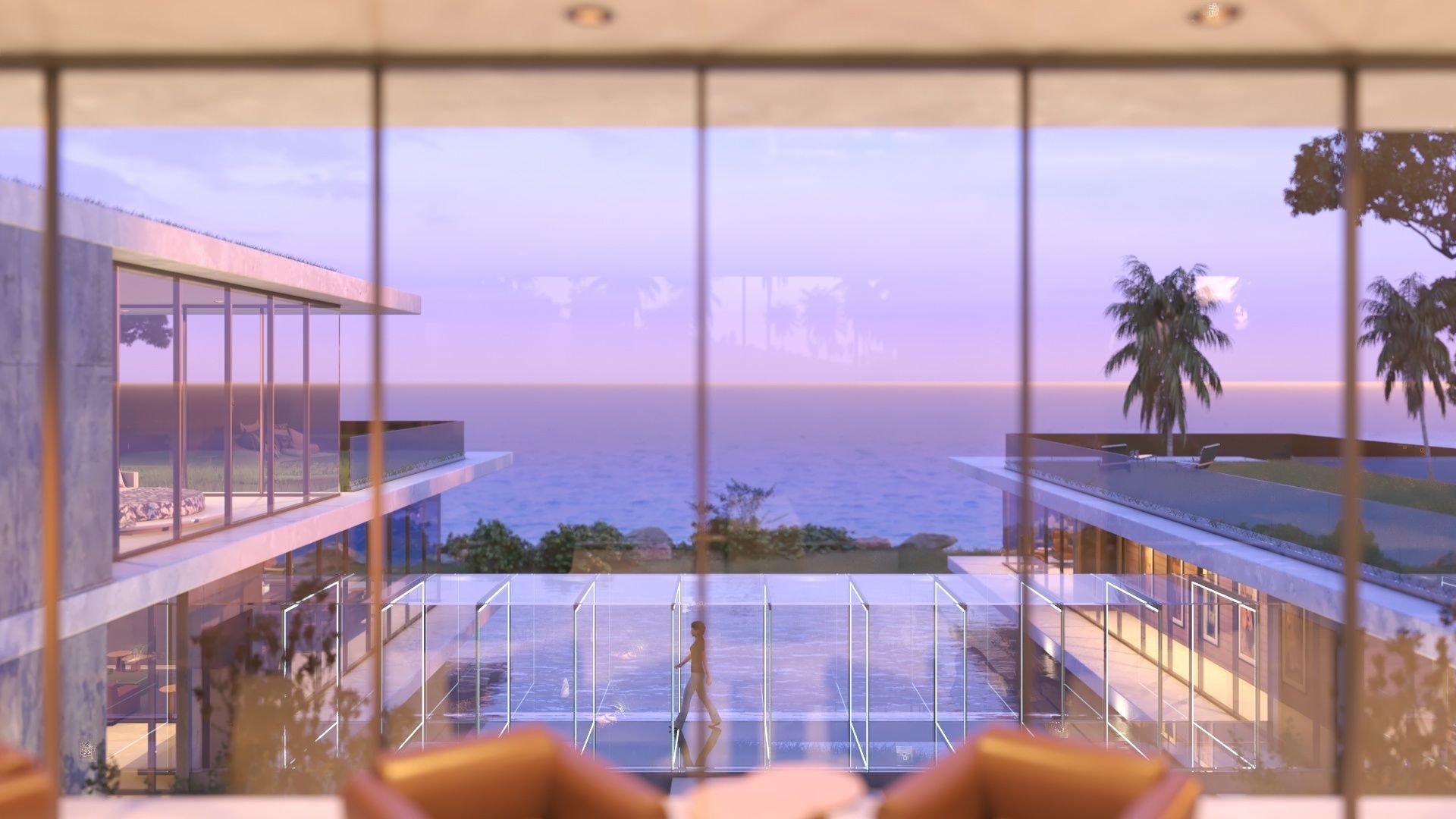 Modern beach house Revit and Vray 3ds max 3D model_16