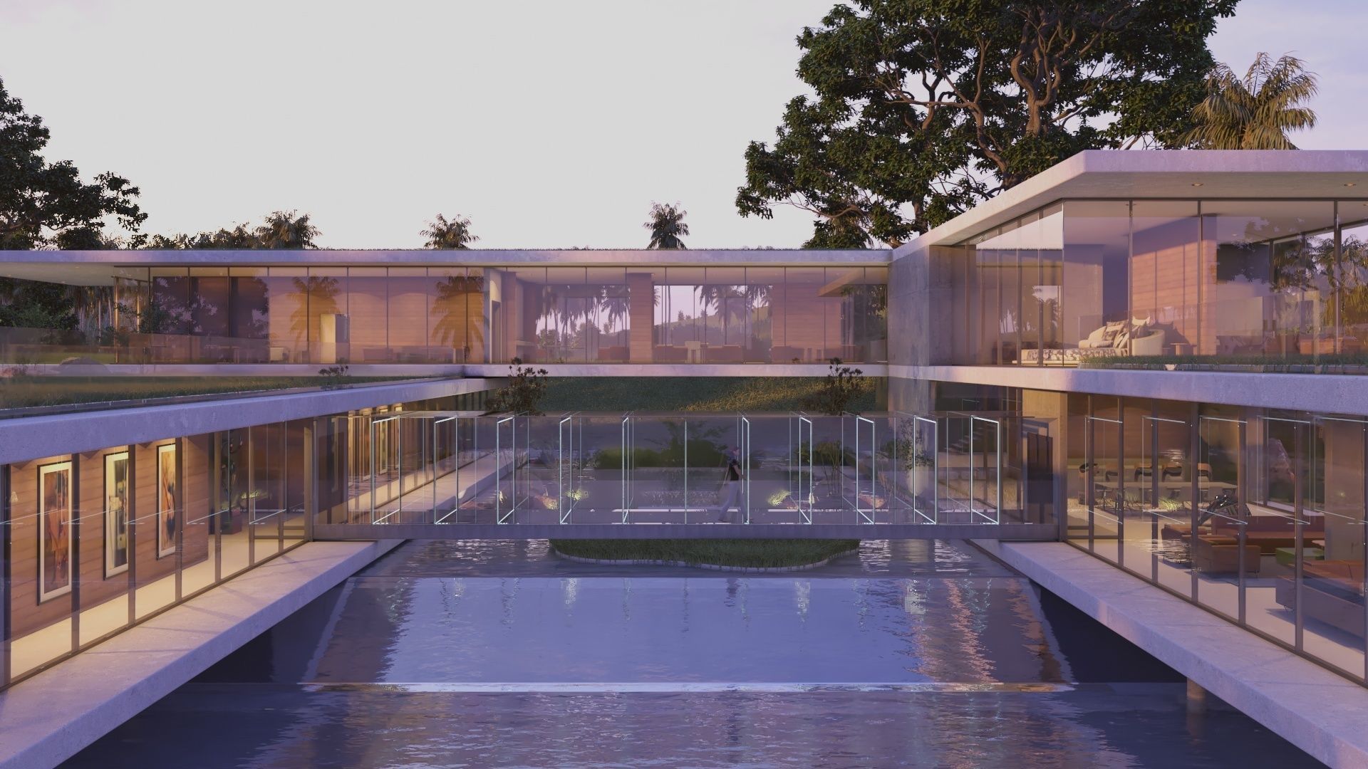 Modern beach house Revit and Vray 3ds max 3D model_15