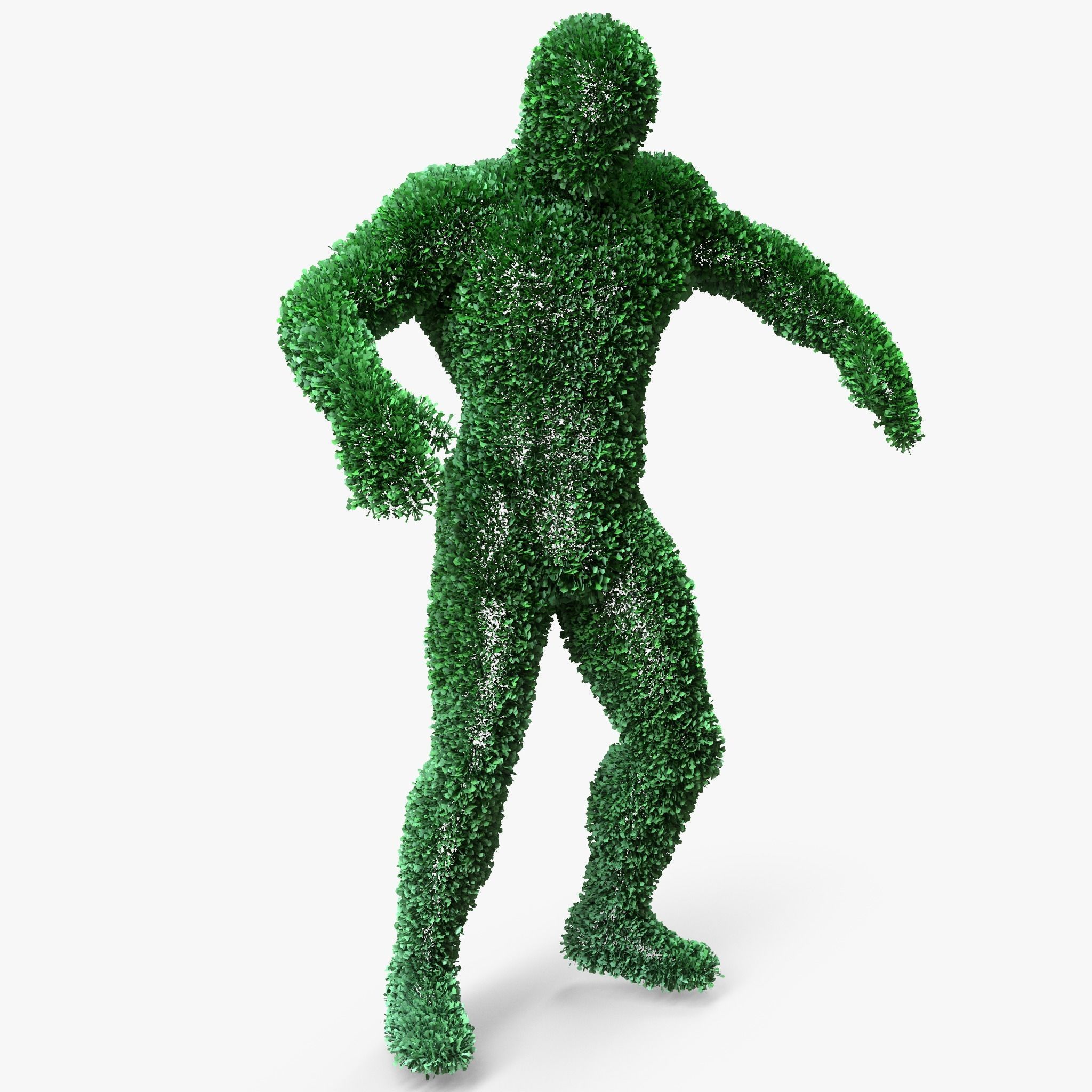 Human Topiary Garden Sculptures 3D model_2