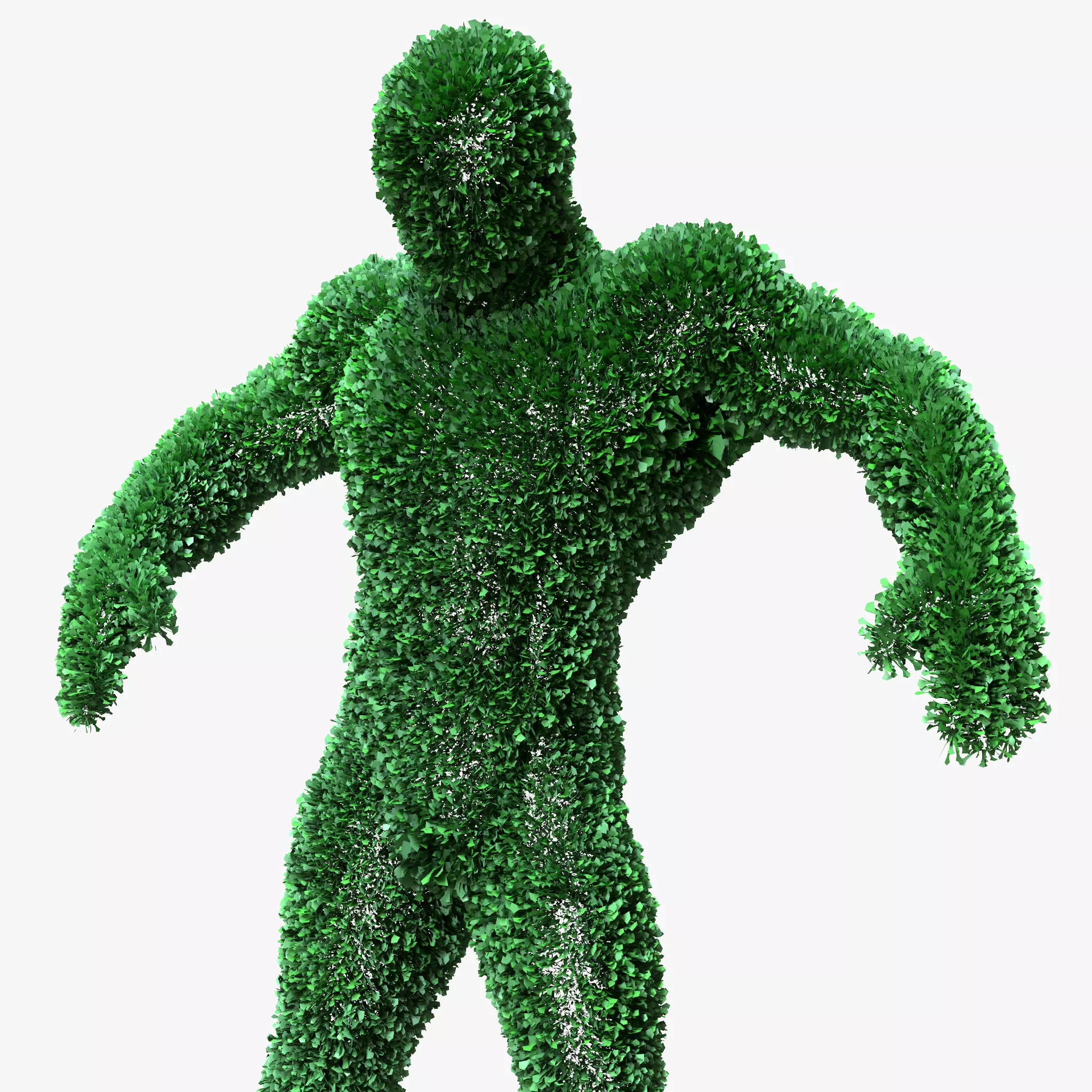 Human Topiary Garden Sculptures 3D model_0