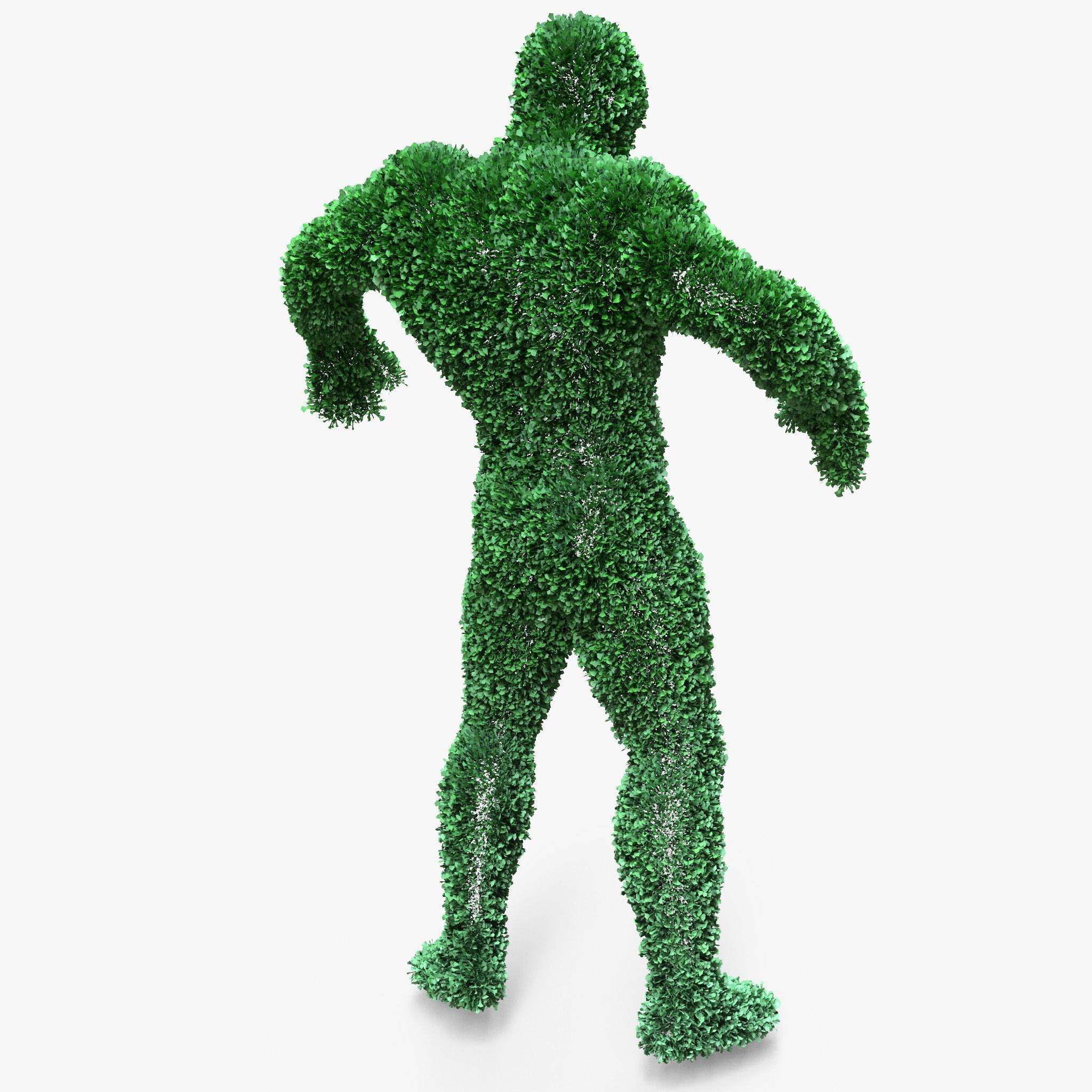 Human Topiary Garden Sculptures 3D model_4