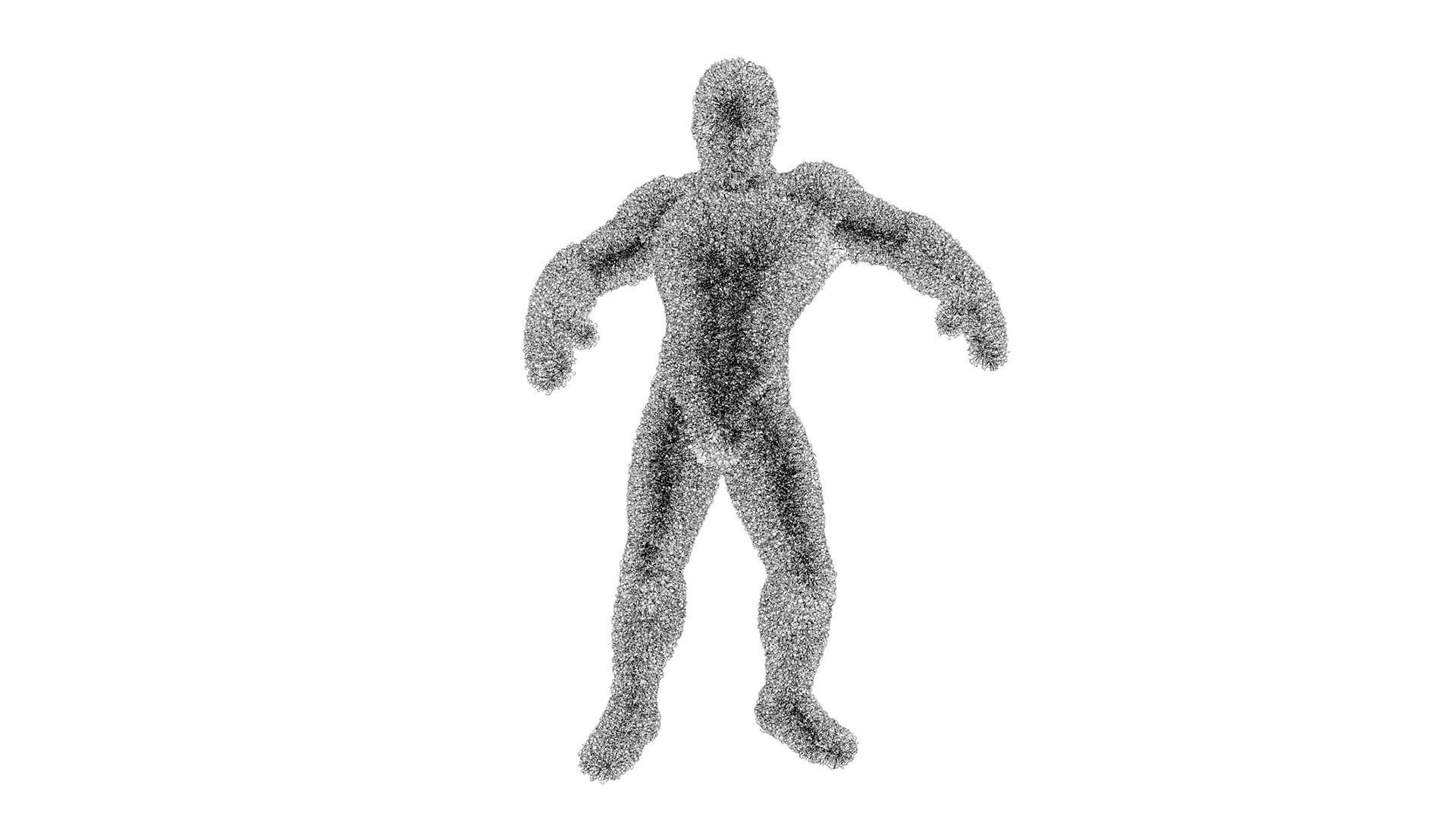 Human Topiary Garden Sculptures 3D model_5