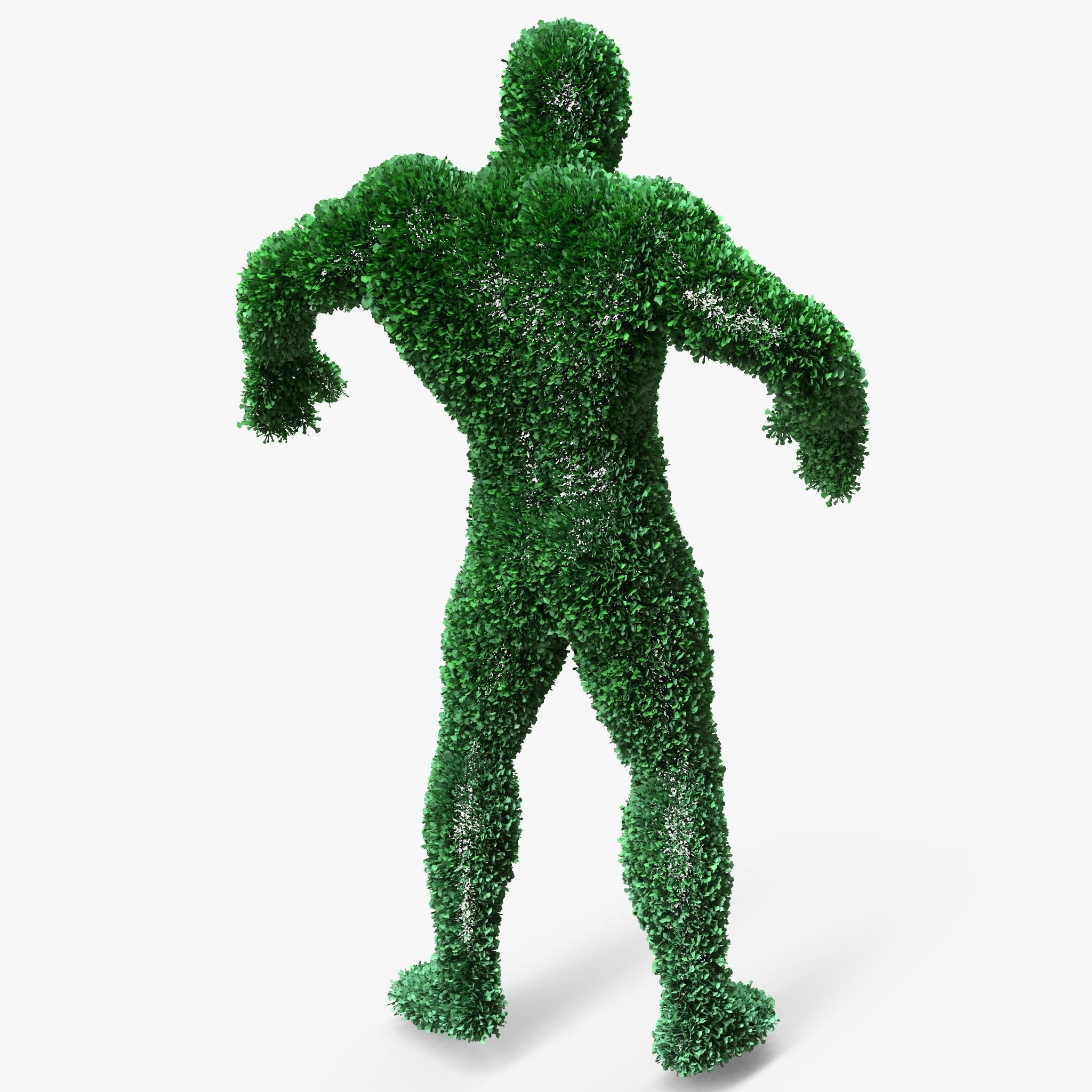 Human Topiary Garden Sculptures 3D model_3