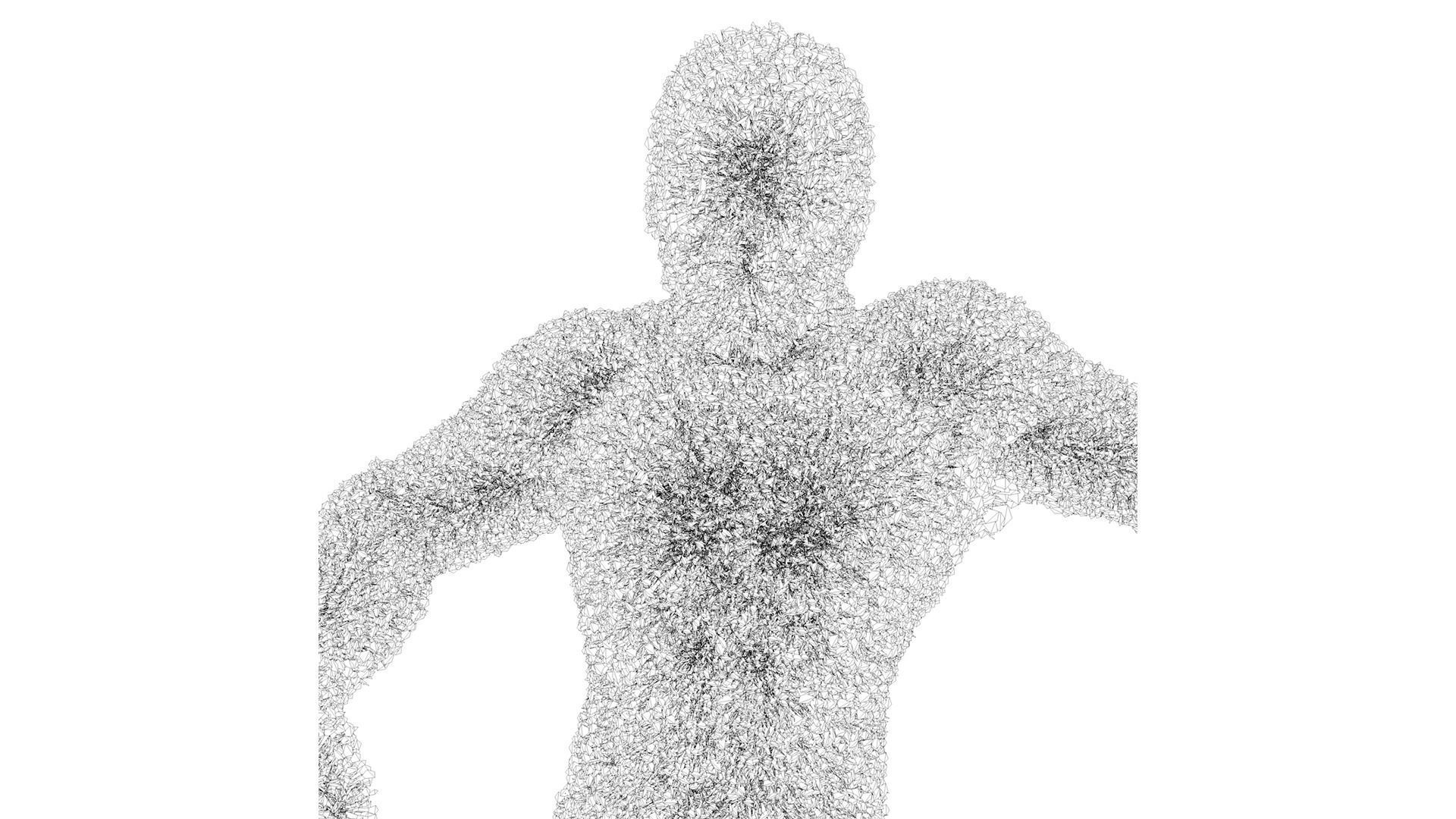 Human Topiary Garden Sculptures 3D model_6