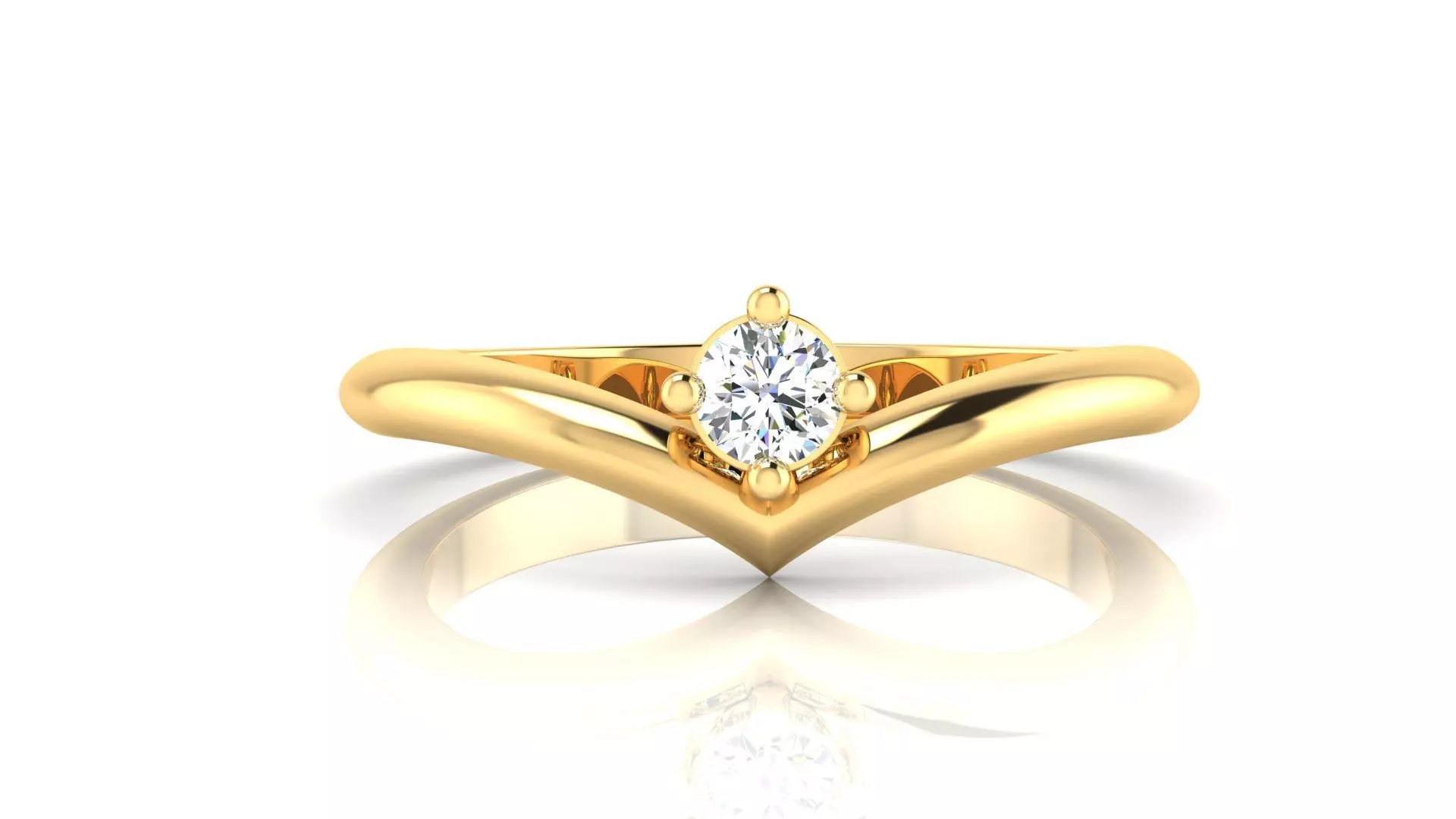 Ring M39 The luxury female ring with gems wedding 3D print model