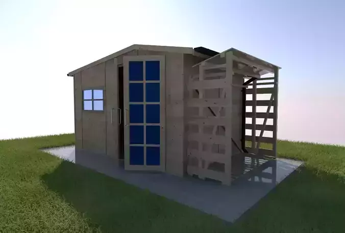 bower garden house 3d model sketchup and many other