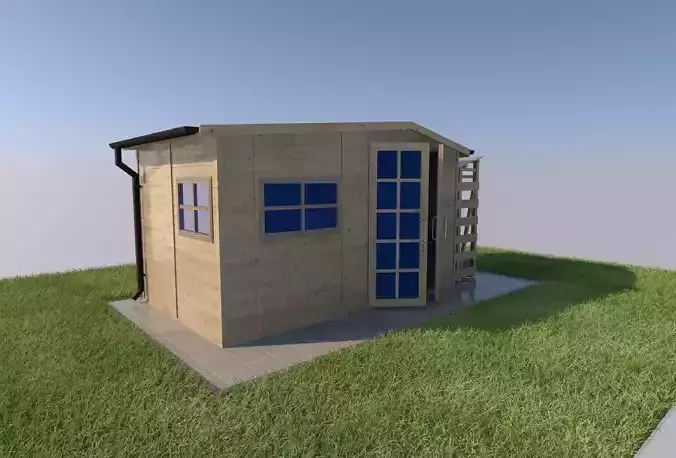 garden toolhouse 3d