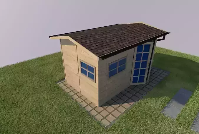 garden house 3d model  3D model