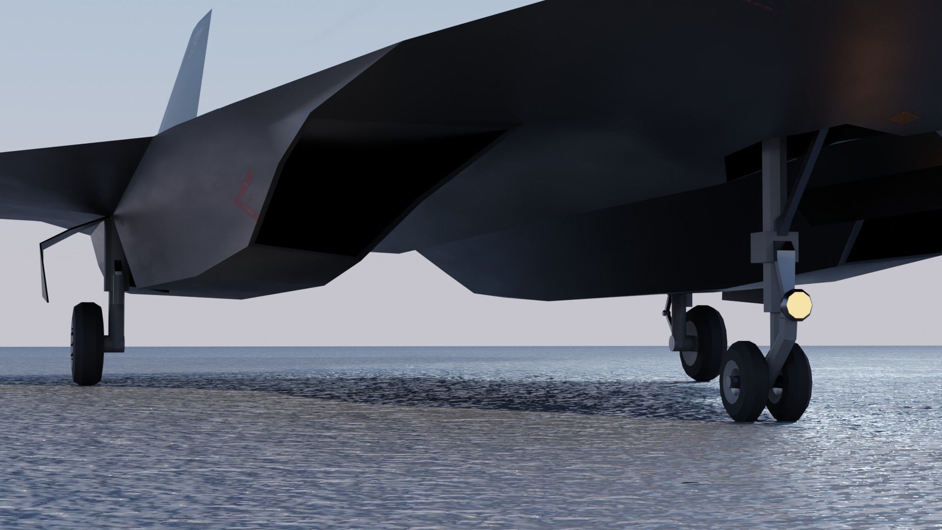 Lockheed SR-72 Darkstar Low-poly 3D model_9