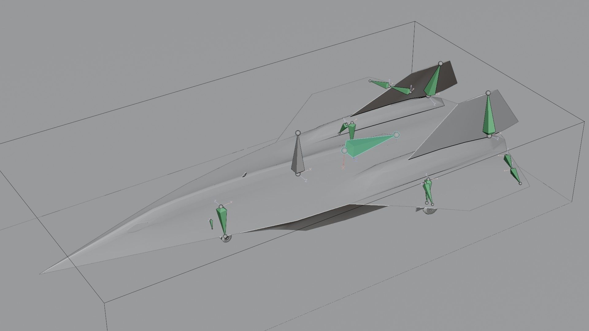Lockheed SR-72 Darkstar Low-poly 3D model_20