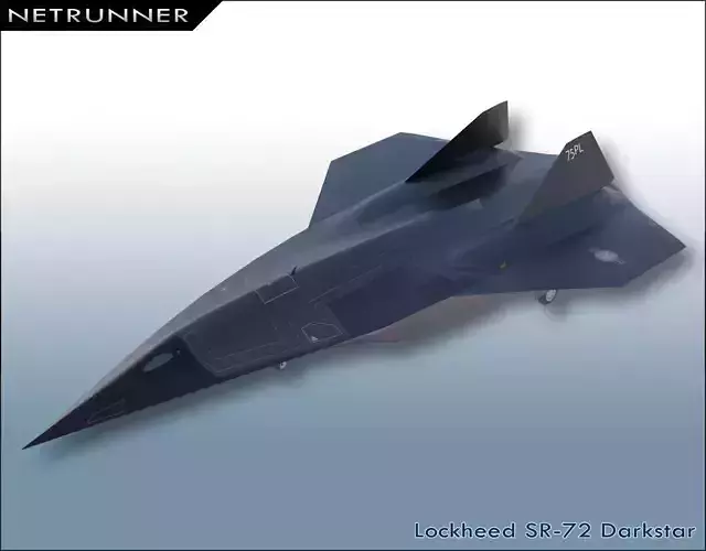 Lockheed SR-72 Darkstar Low-poly 3D model
