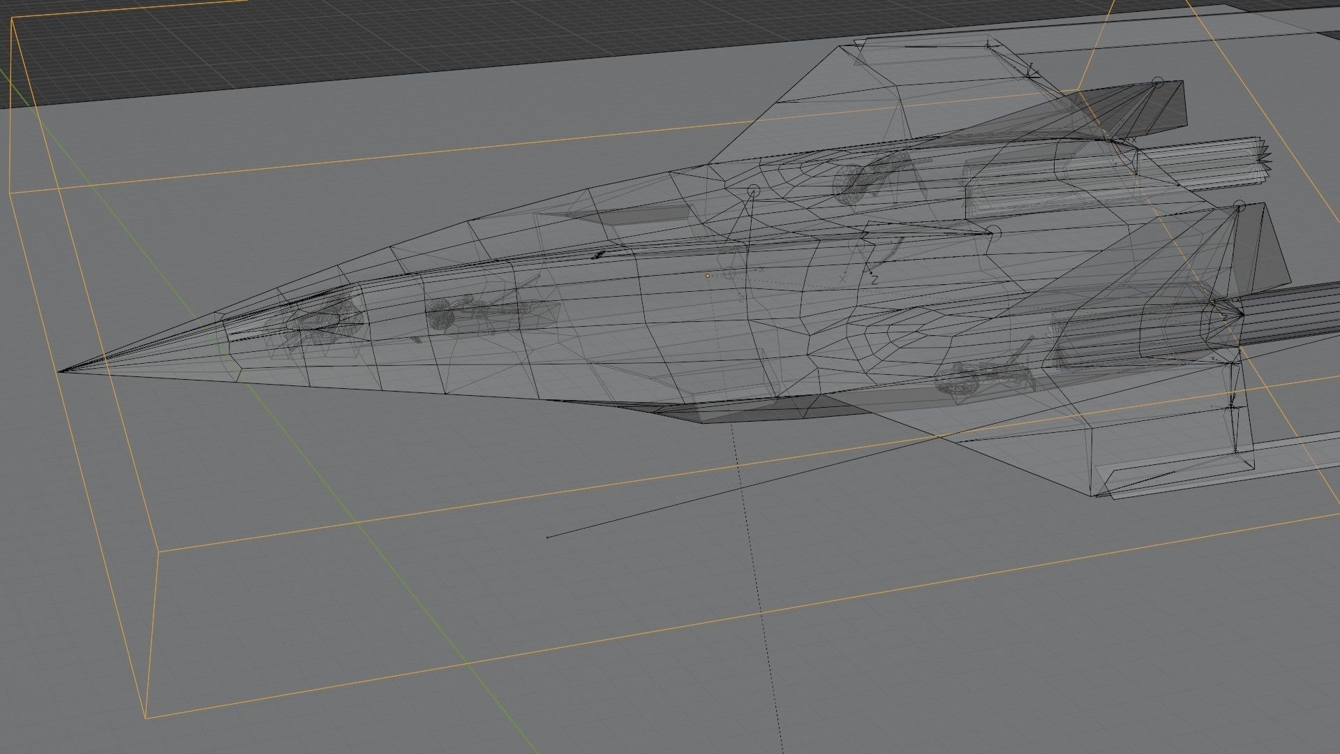 Lockheed SR-72 Darkstar Low-poly 3D model_15