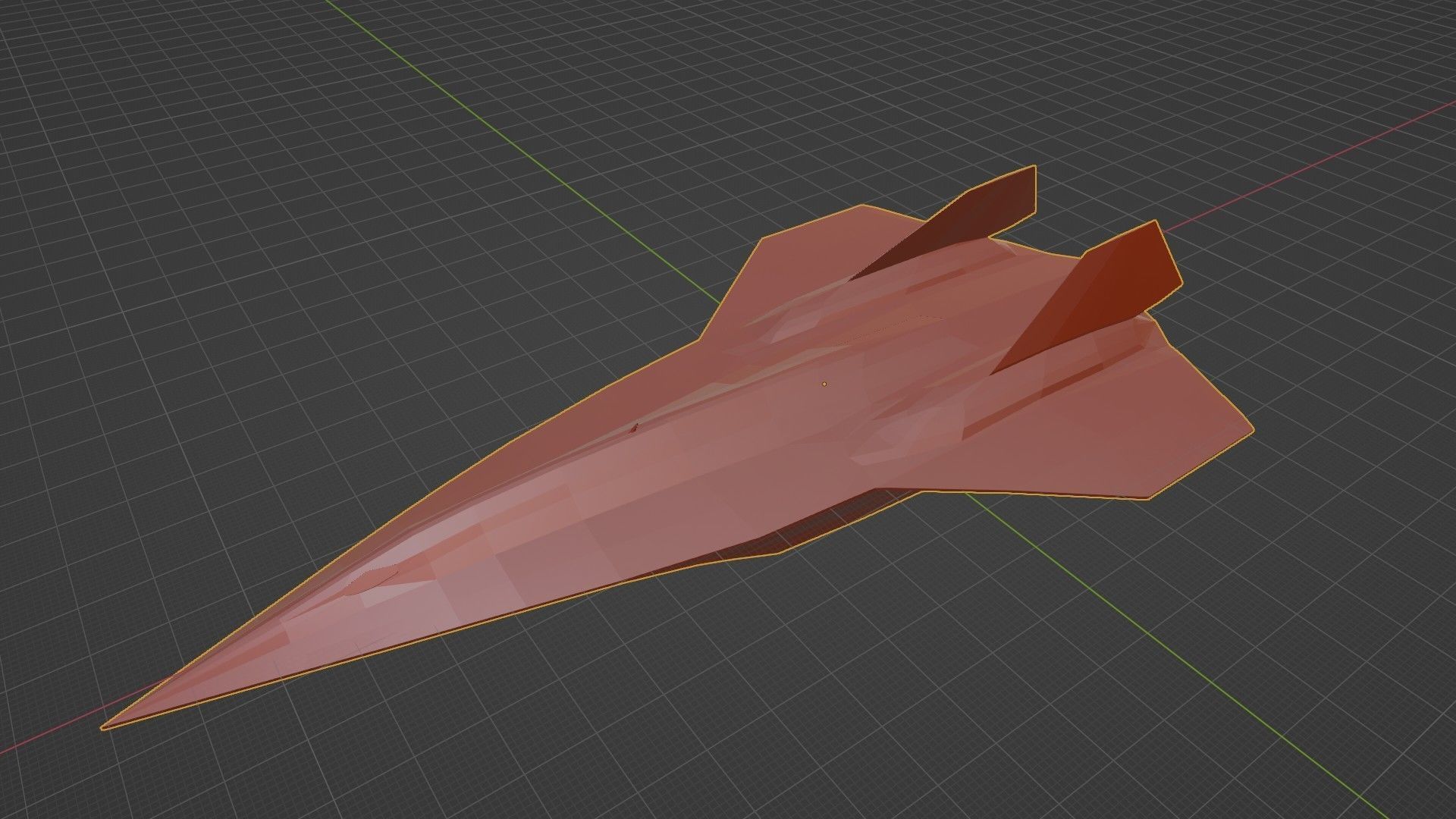 Lockheed SR-72 Darkstar Low-poly 3D model_5