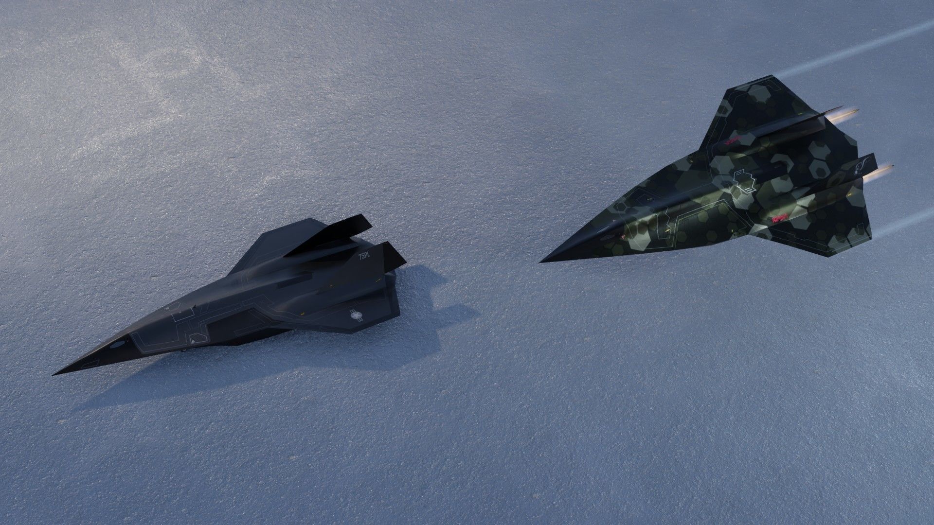 Lockheed SR-72 Darkstar Low-poly 3D model_16