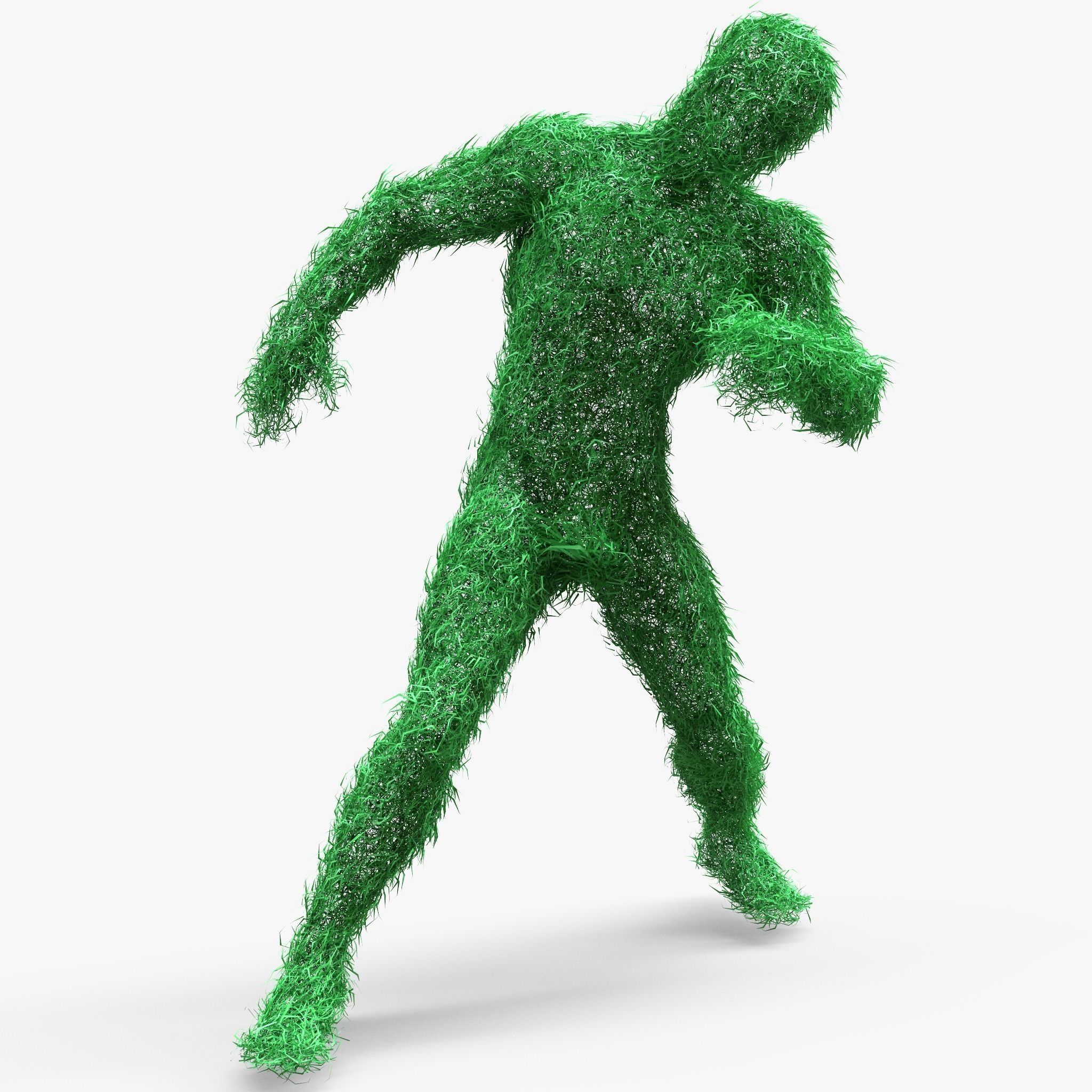 Human Topiary Garden Sculptures 3D model_2