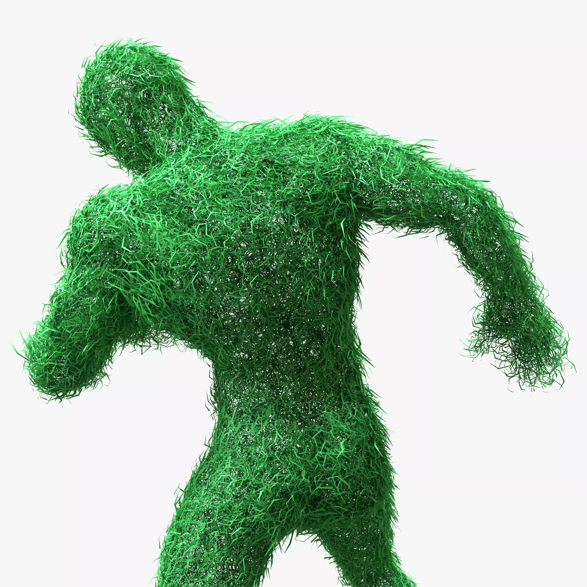 Human Topiary Garden Sculptures 3D model_0